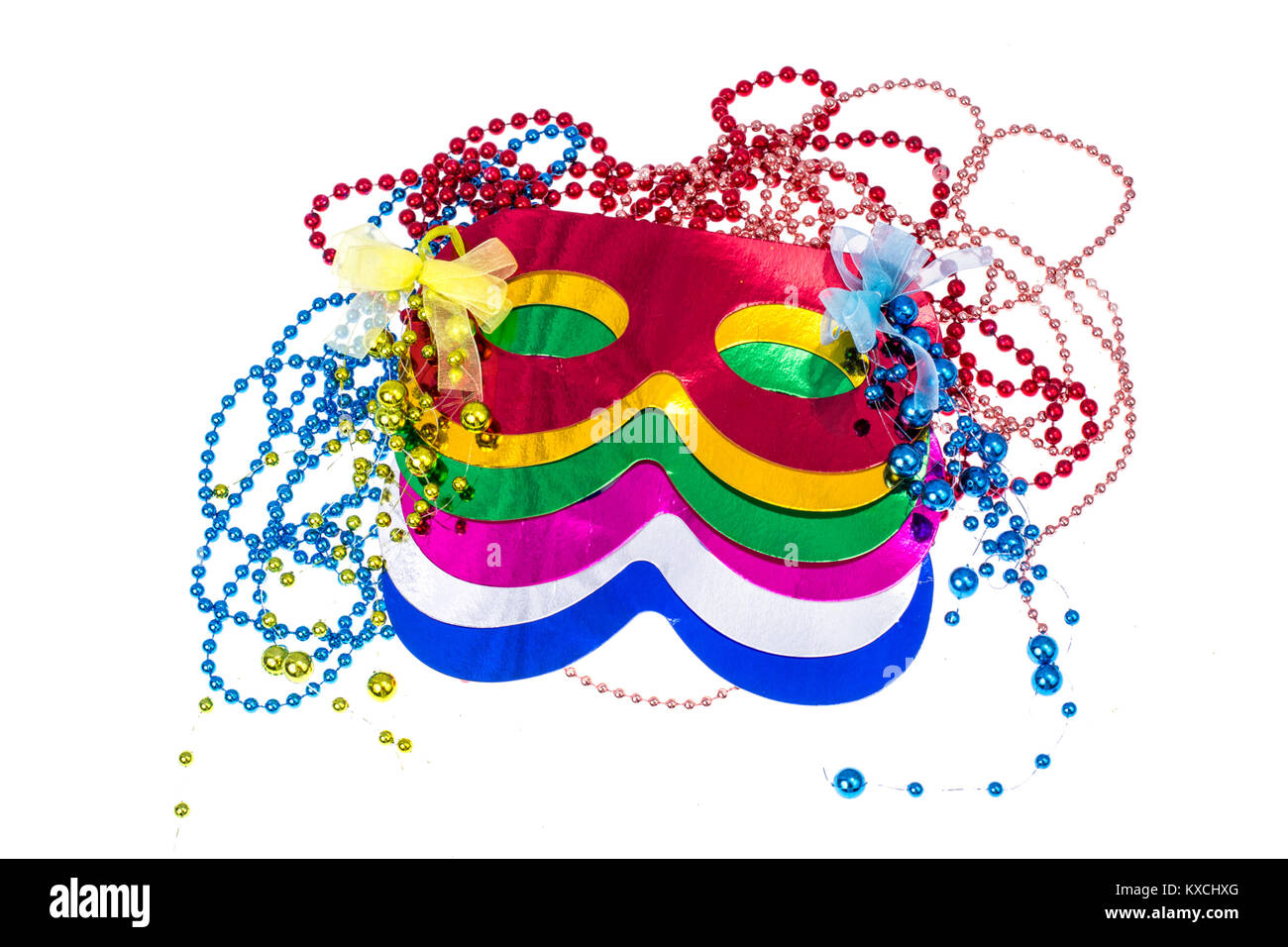 Masquerade accessories for Mardi Gras parties Stock Photo Alamy
