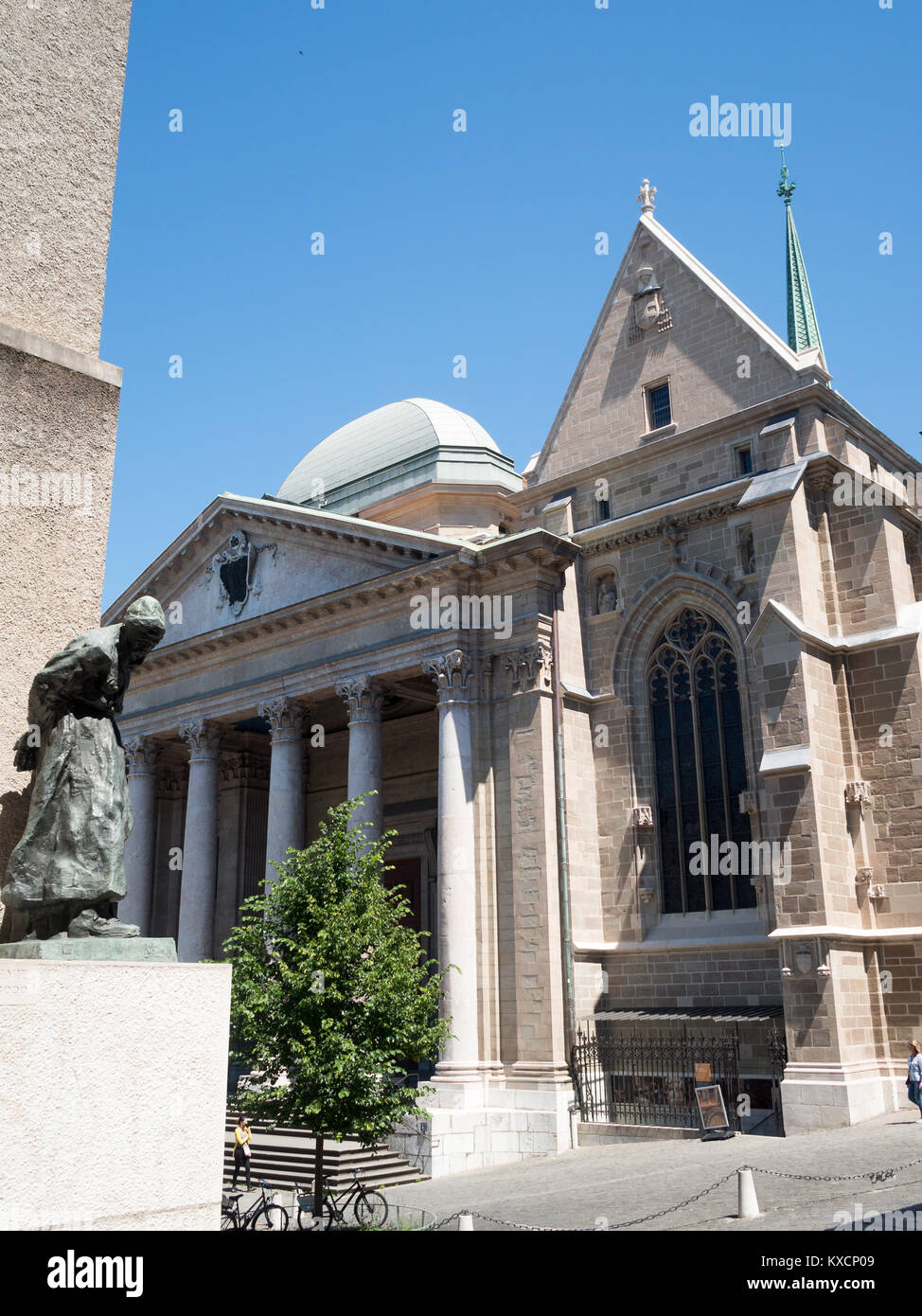 St. Peter Cathedral, Geneva Stock Photo Alamy