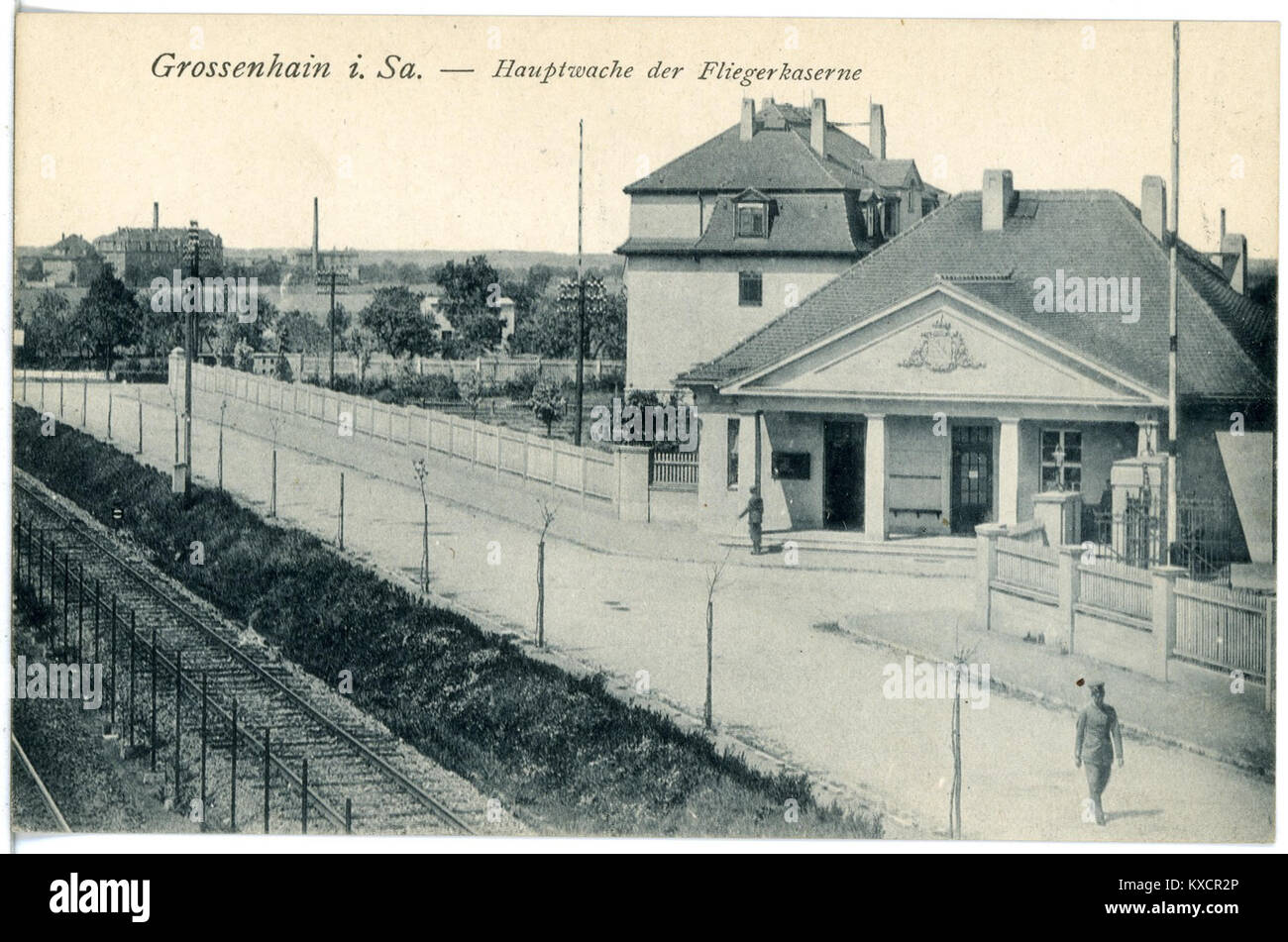 20789-Großenhain-1918-Fliegerkaserne - Hauptwache-Brück & Sohn Kunstverlag Stock Photo