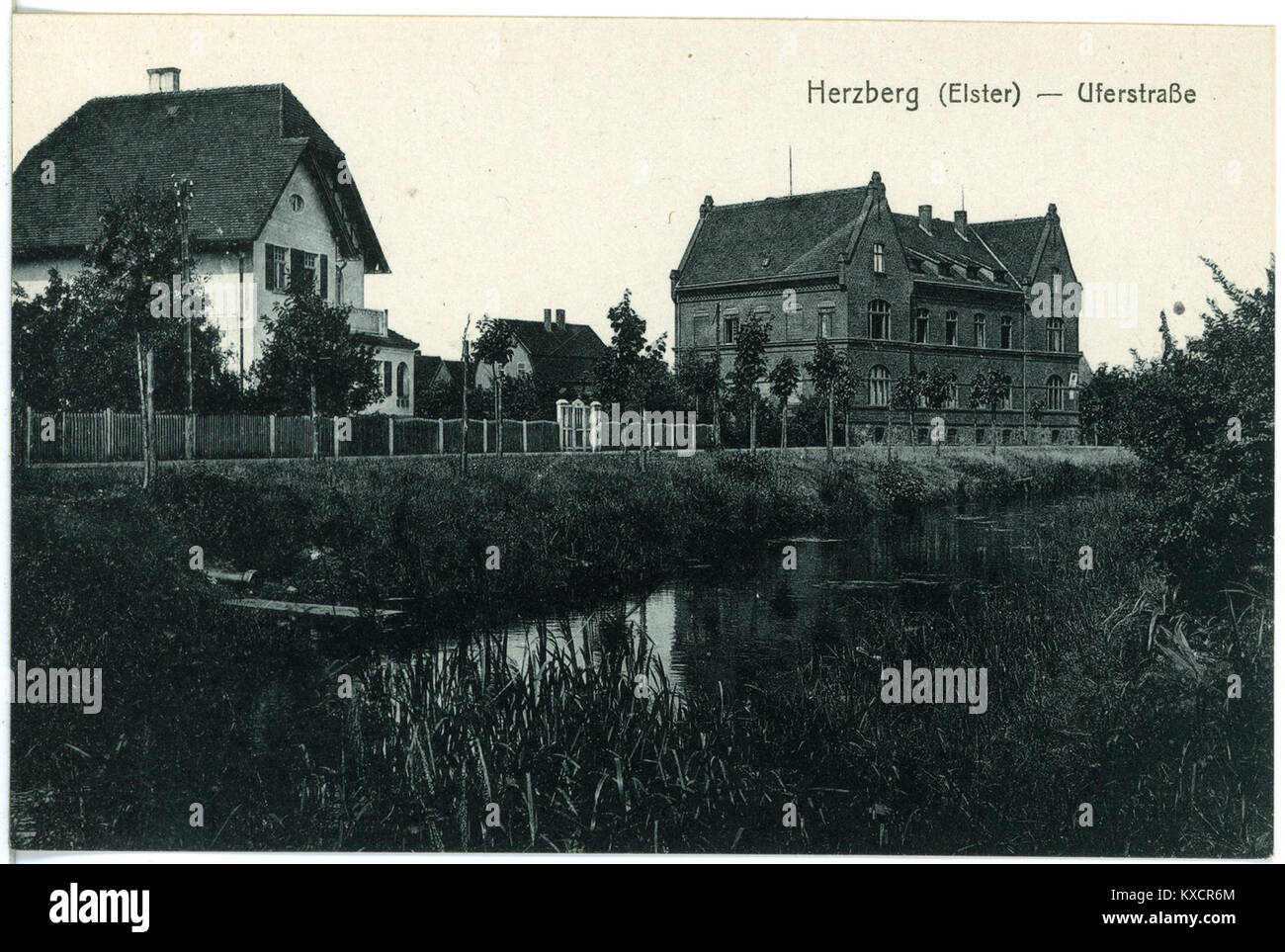 20882-Herzberg (Elster)-1918-Uferstraße-Brück & Sohn Kunstverlag Stock Photo