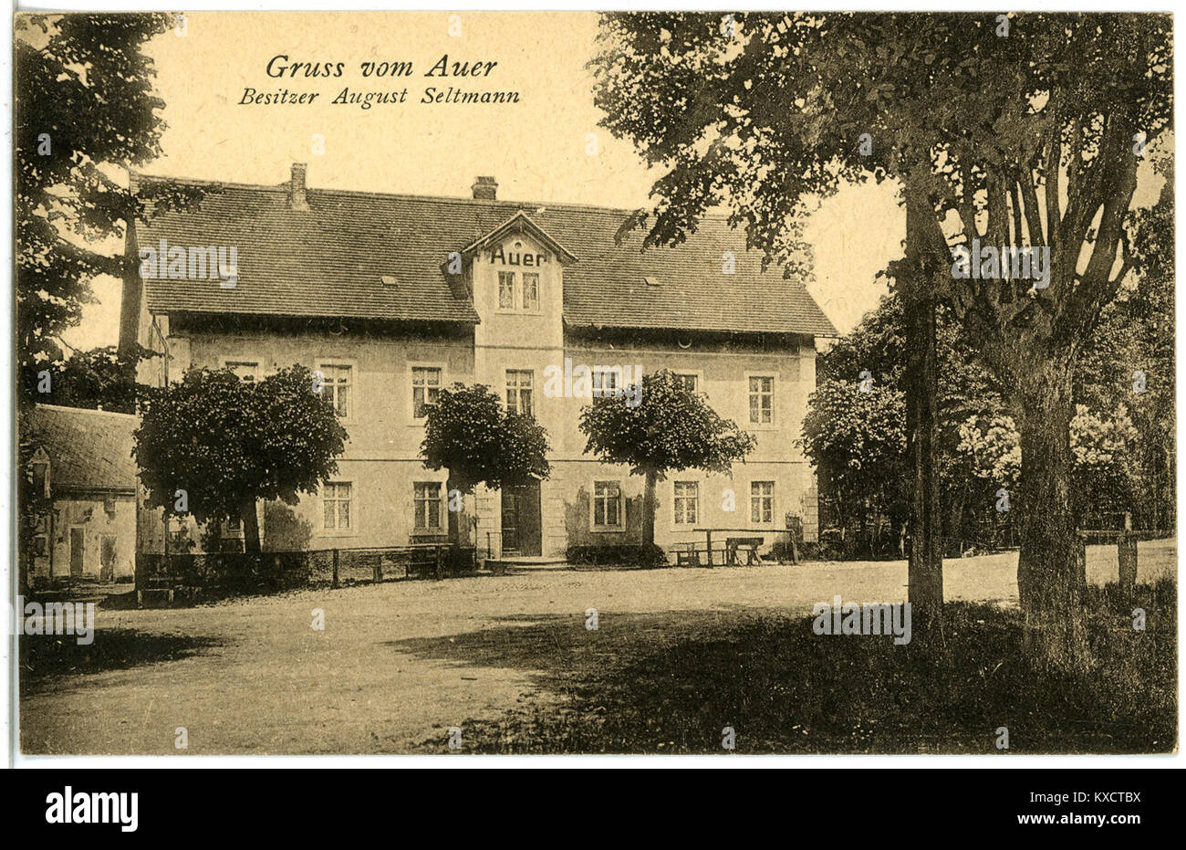 21540-Moritzburg-1920-Auer-Brück & Sohn Kunstverlag Stock Photo