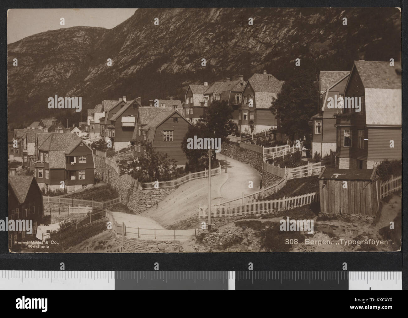 308 Bergen. 'Typografbyen' - no-nb digifoto 20160114 00103 bldsa PK16252 Stock Photo