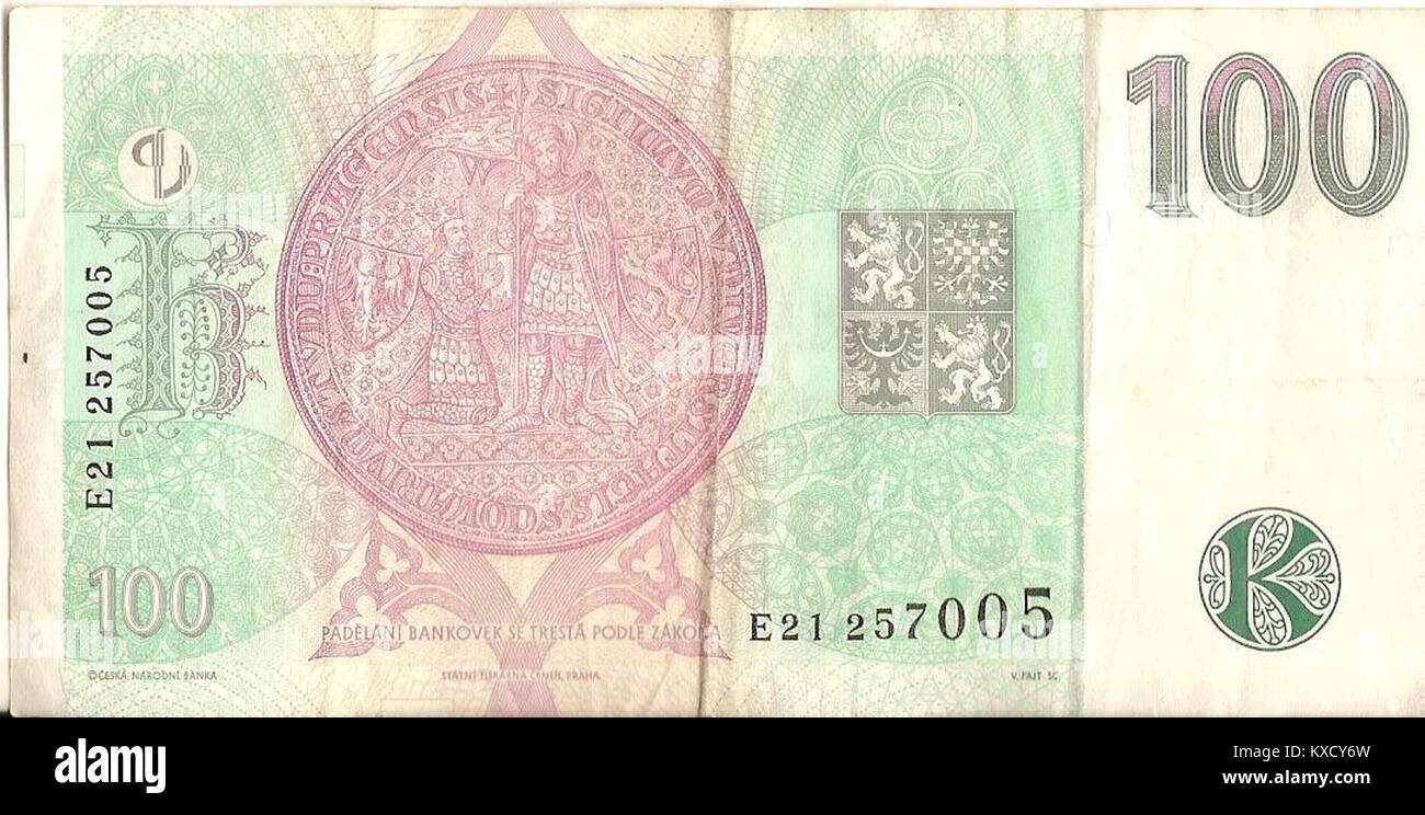 100 czech koruna hi-res stock photography and images - Alamy