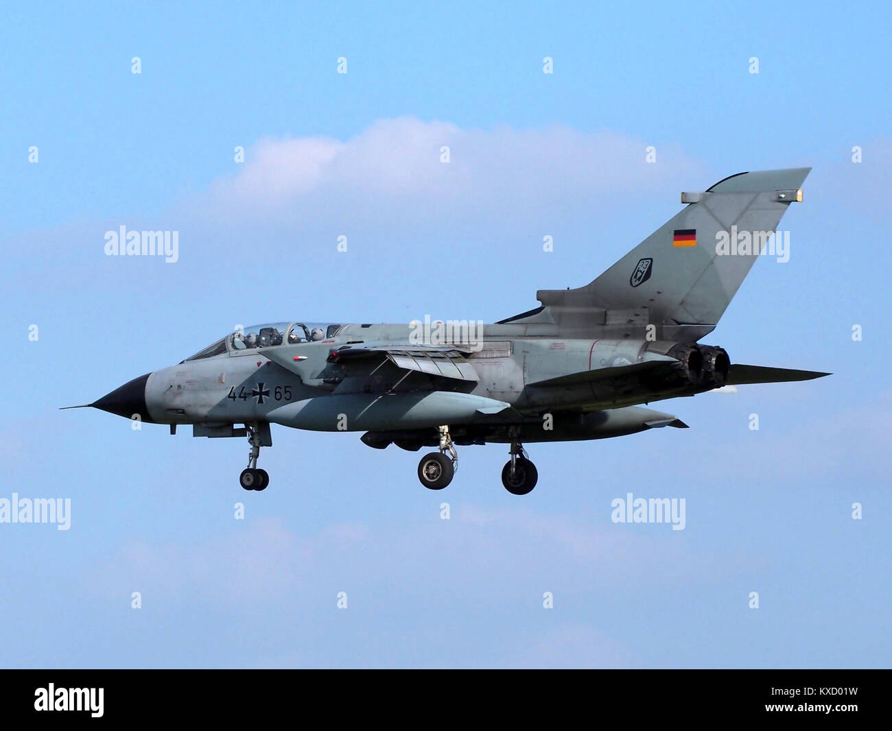 44 65 Panavia Tornado landing at Büchel Air Base, Germany, photo 4 Stock Photo