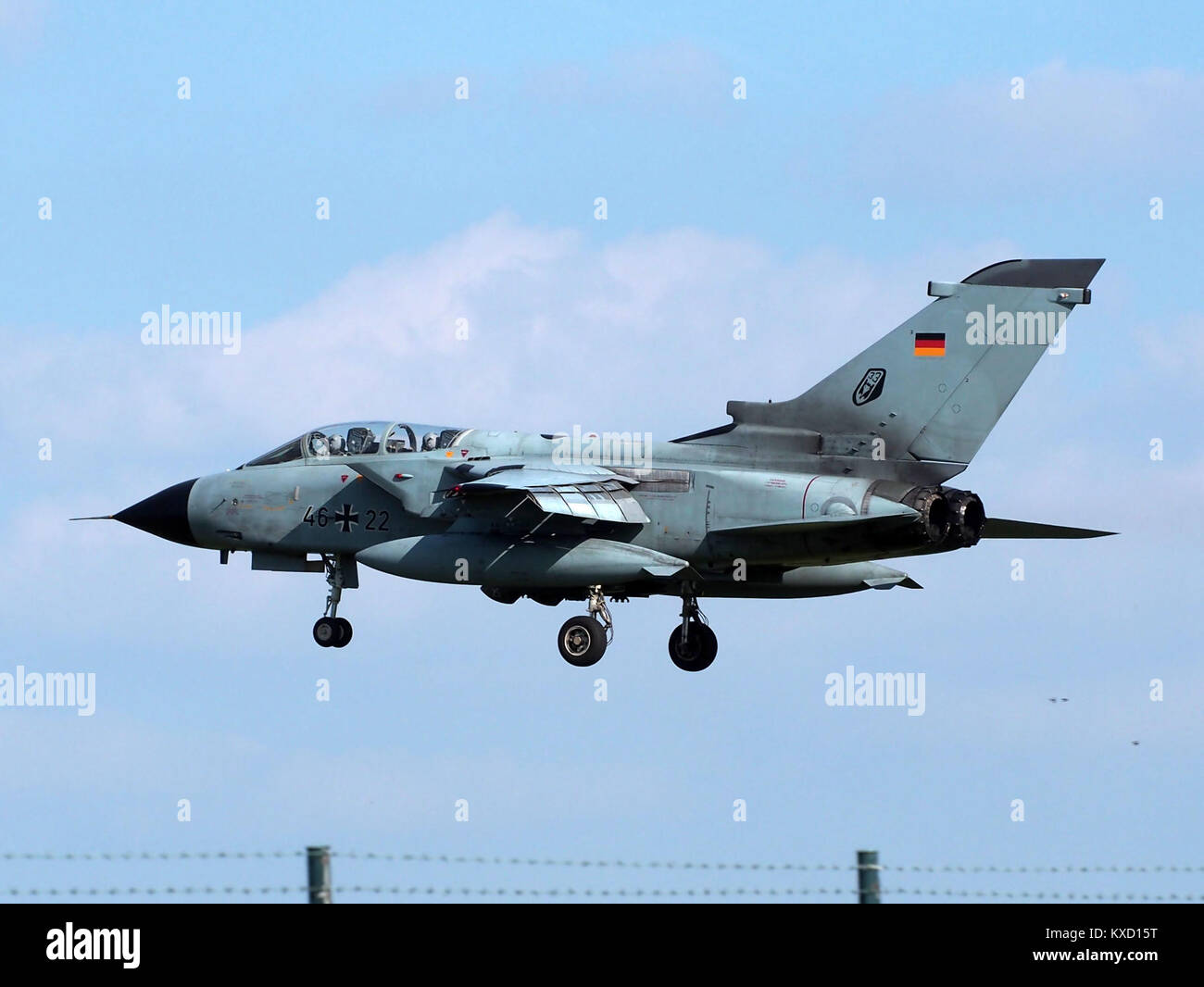 46 22 45 64 Panavia Tornado landing at Büchel Air Base, Germany, photo 1 Stock Photo