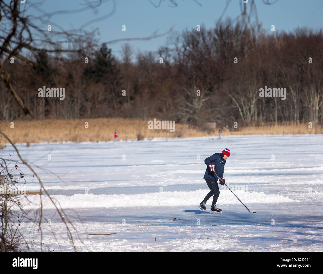 Frozen pond hockey hi-res stock photography and images - Alamy
