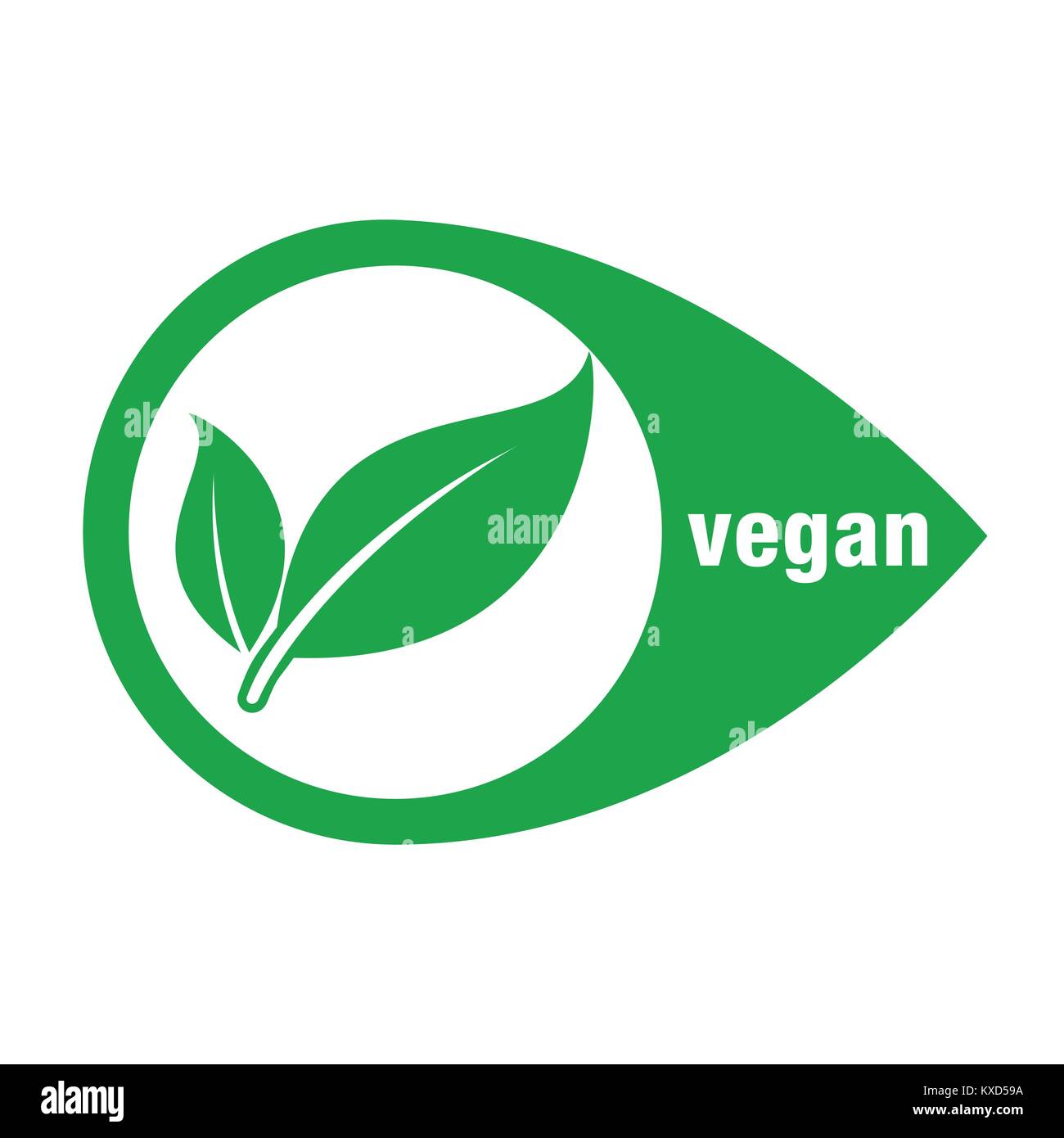 Icon for vegan food, vector, vegan food. Vegan. Stock Vector