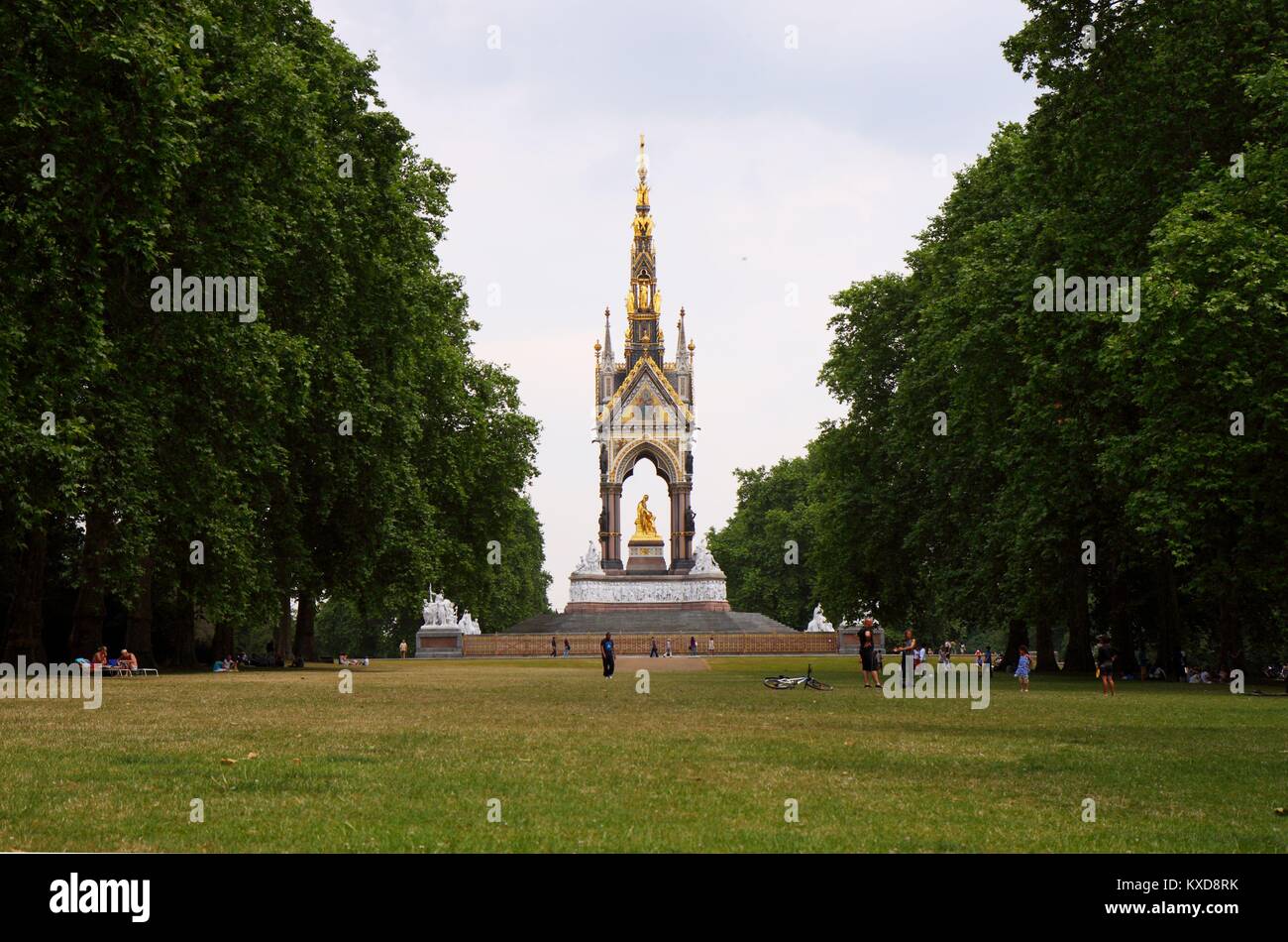 King Albert Memorial in London Stock Photo - Alamy