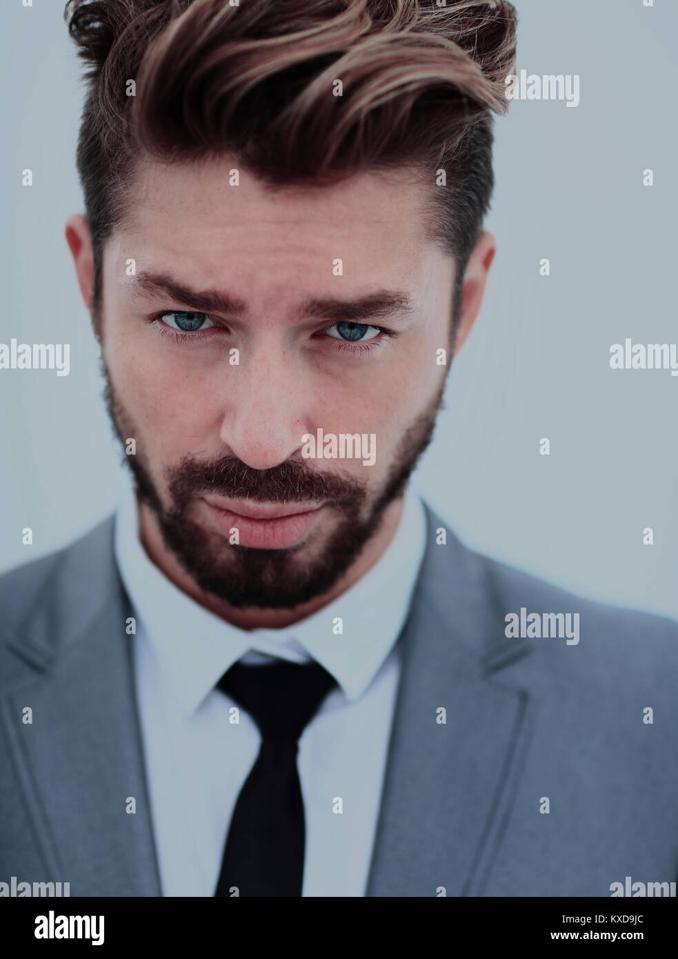 Portrait ofyoung business man, isolated on white background Stock Photo ...