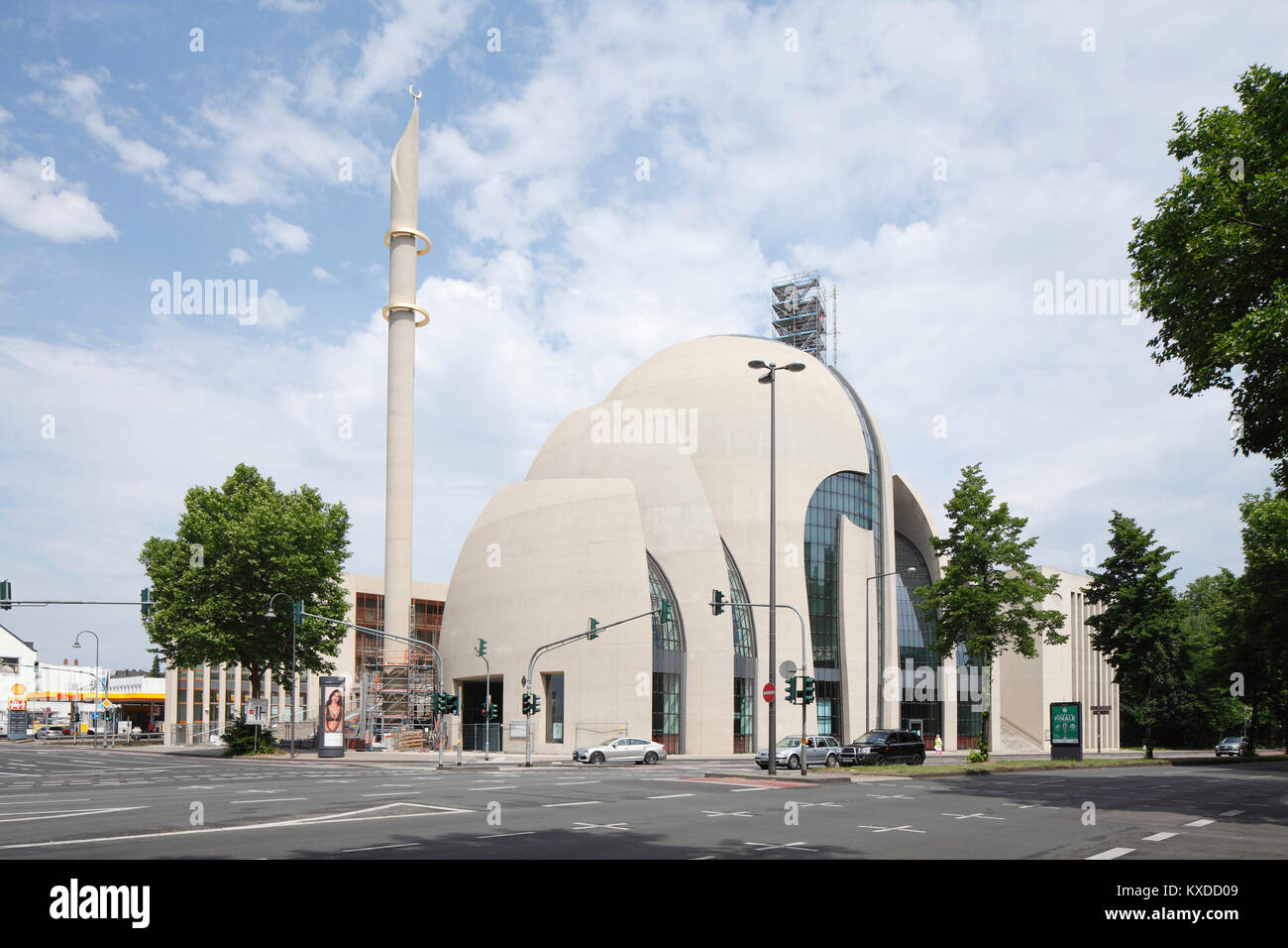 DITIB Central Mosque,Cologne,North Rhine-Westphalia,Germany Stock Photo