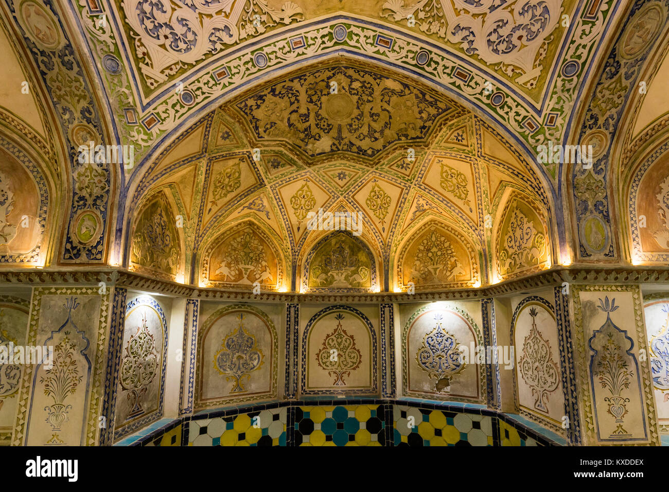 Hammam-e Sultan Mir Ahmad,or Sultan's Mir Ahmad Hammam,one of the best preserved Iranian's traditional hammams,Kashan,Iran Stock Photo