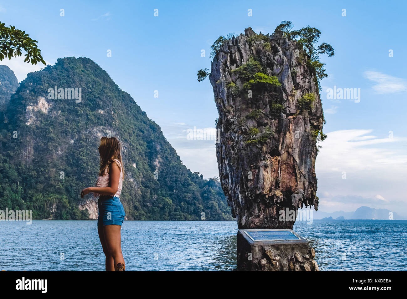 Photo Of James Bond Island In Phang Nga Bay Thailand Stock - 