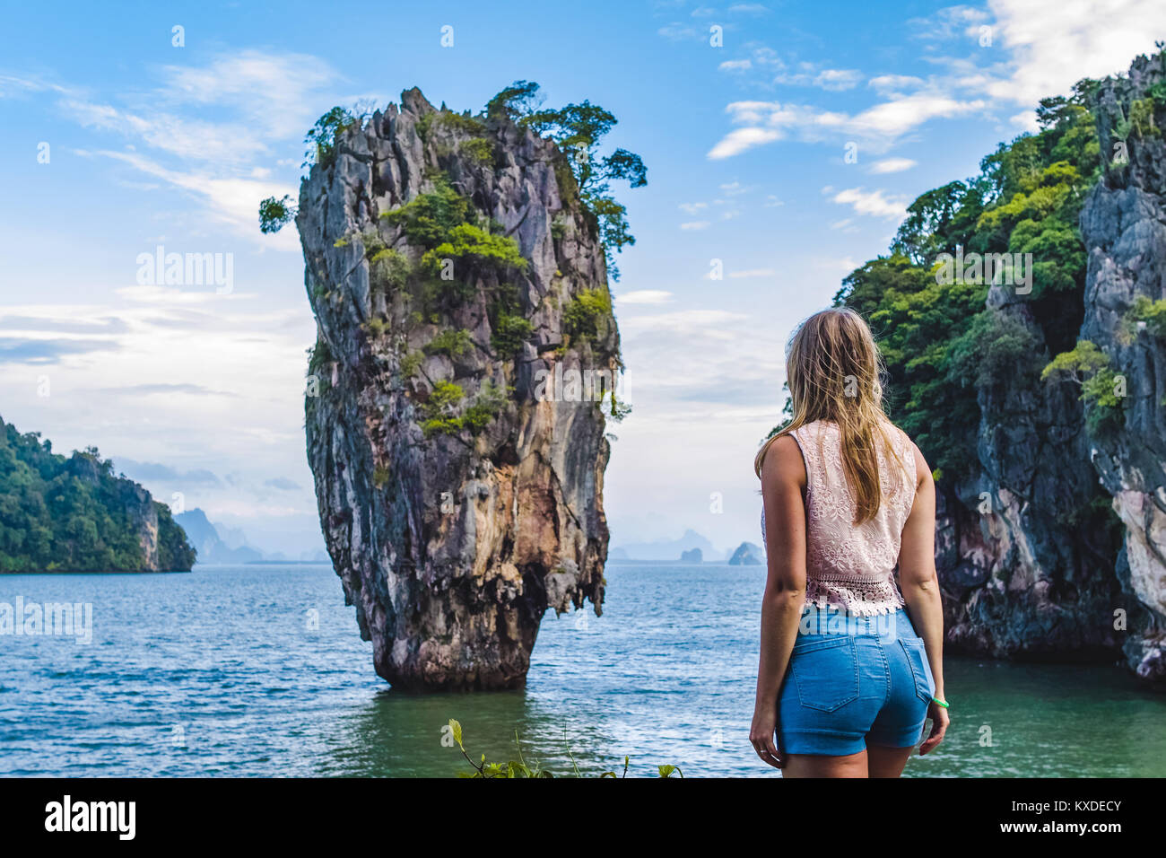 Photo of James Bond Island in Phang Nga Bay, Thailand Stock Photo