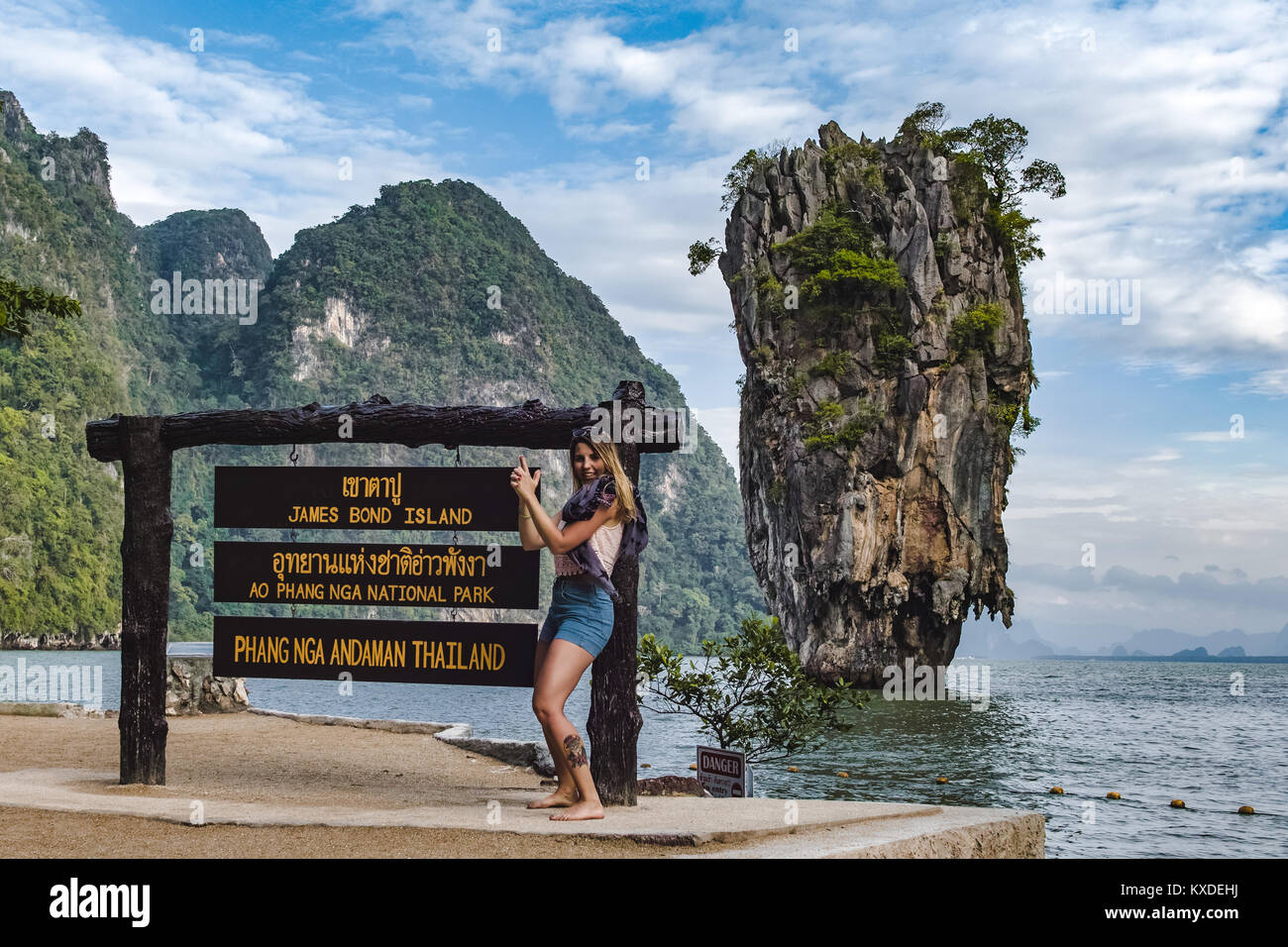 Photo of James Bond Island in Phang Nga Bay, Thailand Stock Photo