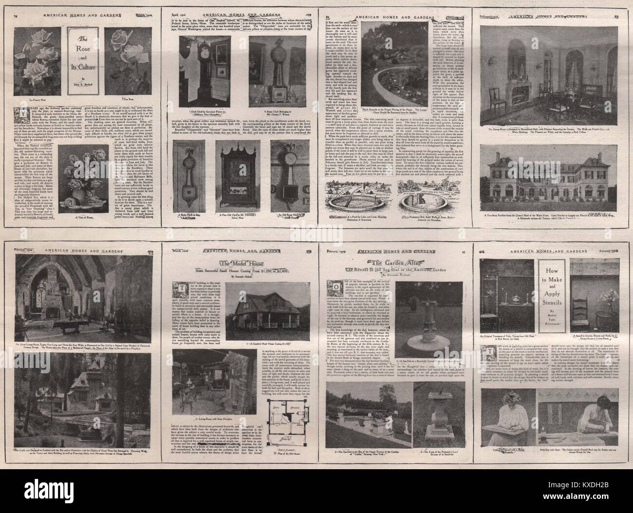 'American Homes and Gardens' - Munn & Company, Publishers, 361 Broadway, New York Stock Photo