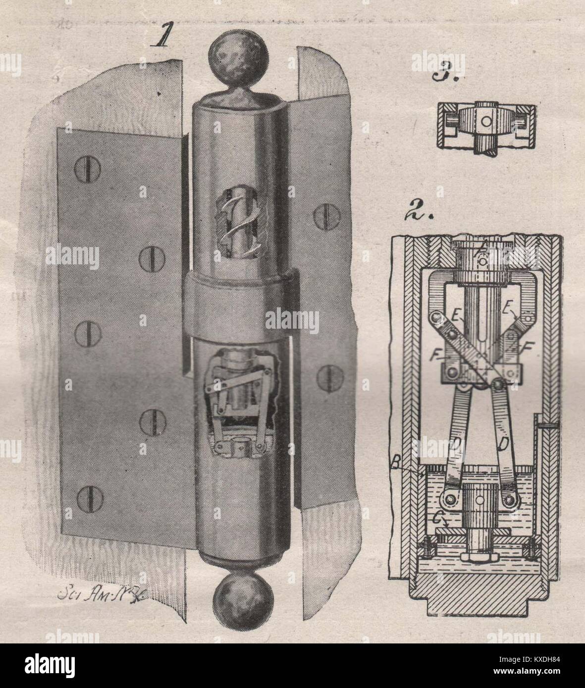 Novel Door hinge and Check Stock Photo Alamy