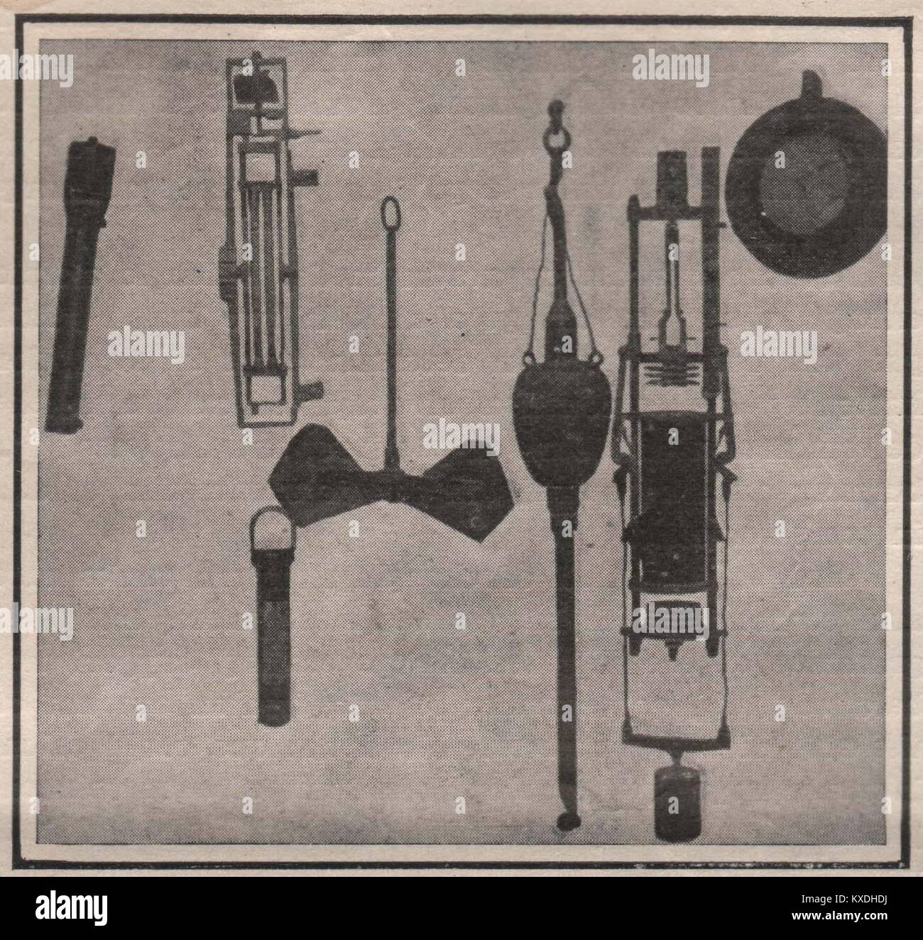 Various Instruments used in Deep-Sea Observations Stock Photo - Alamy
