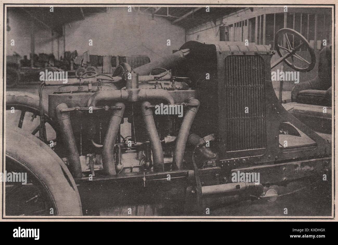 The Engines and Radiator of the Car Stock Photo - Alamy