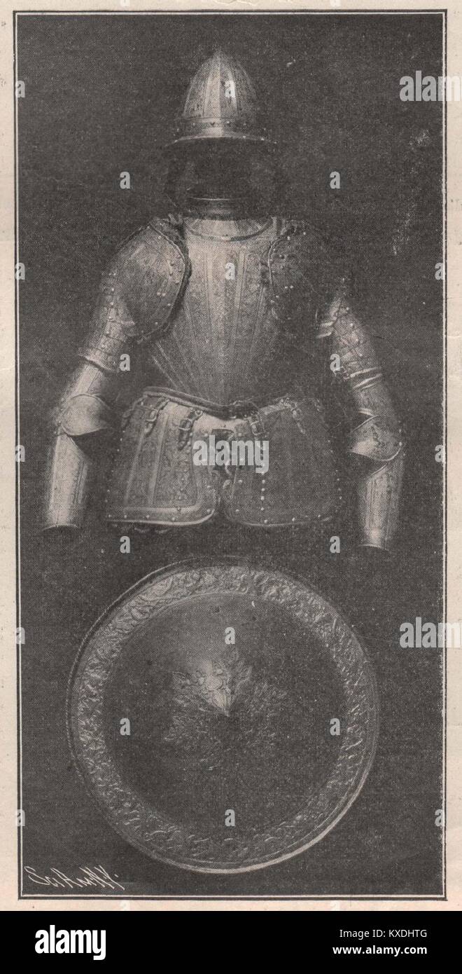 Milanese Half Armor by Pompeo Della Cesa (1590) Stock Photo