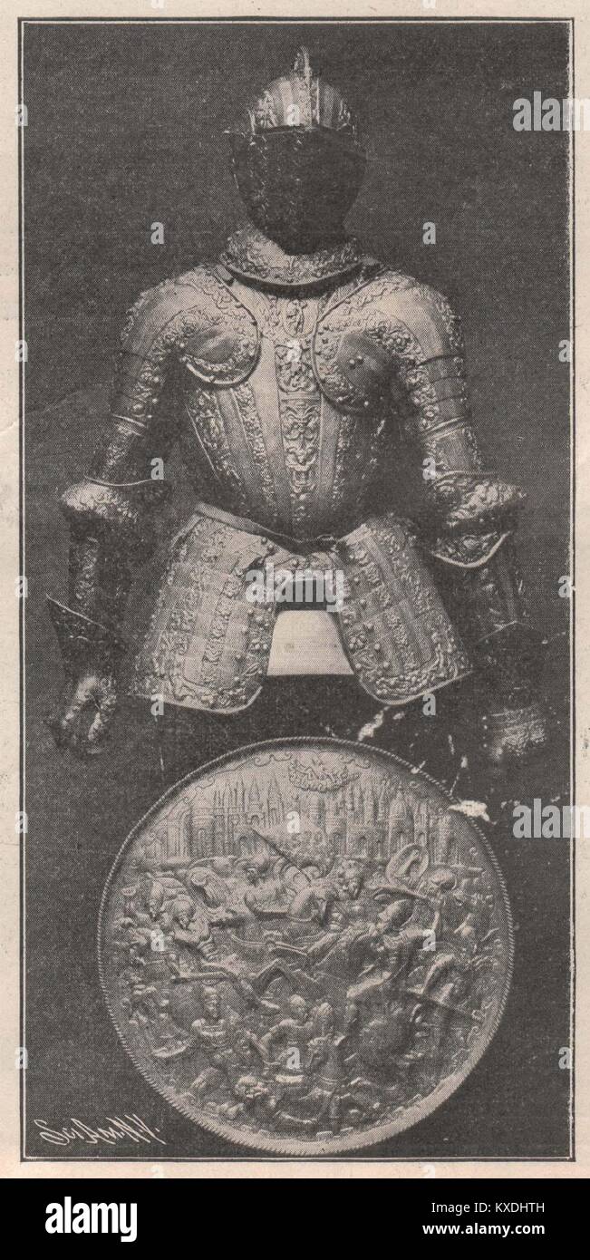 Milanese Half Armor by Lucio Piccini for Gonsalvo de Cordoba (1590) Stock Photo