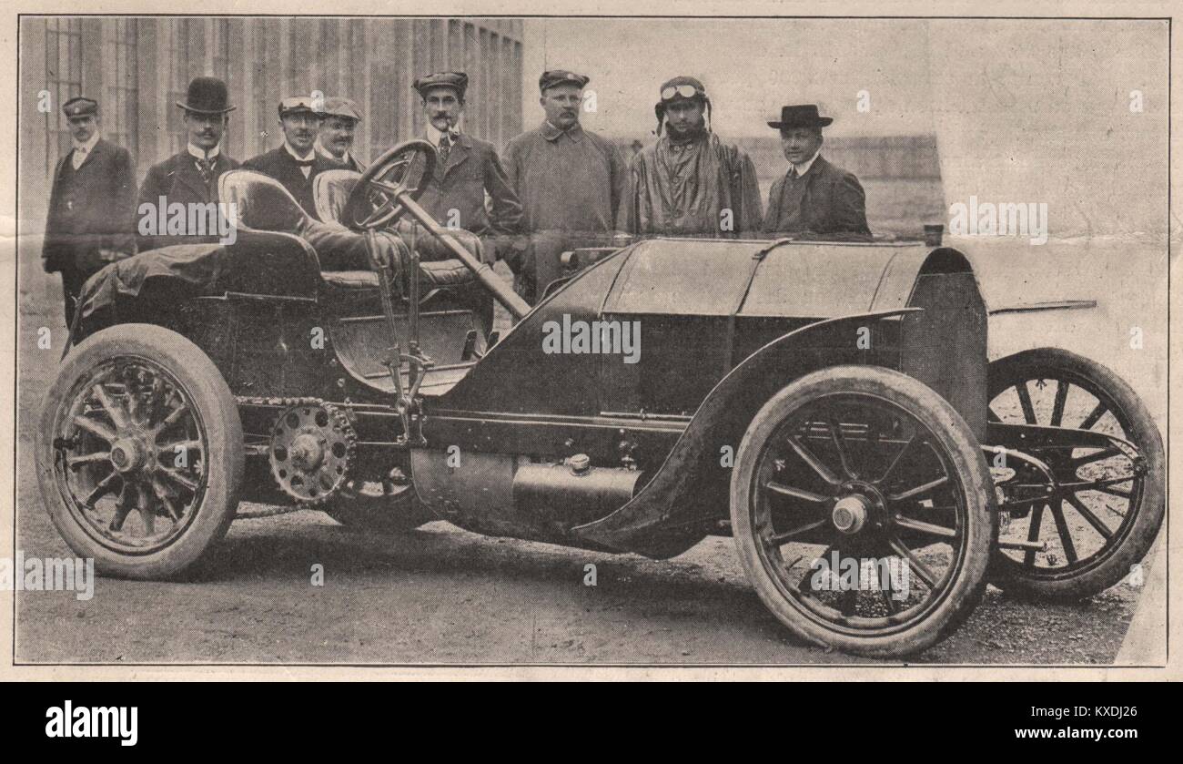 Mercedes Car, with Jenatzy, who came in second Stock Photo