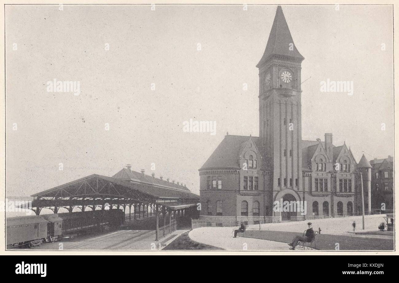 Chicago and Northwestern railway depot, Milwaukee, Wis Stock Photo Alamy