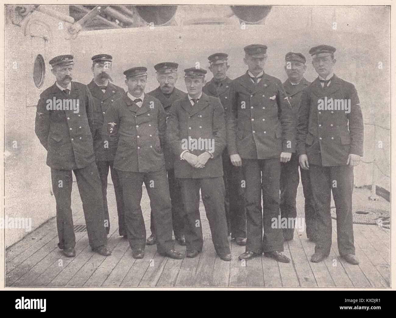 Chief Petty officers of the Maine - Sub-0officers in the navy, such as gunners, etc., are known as petty officers Stock Photo