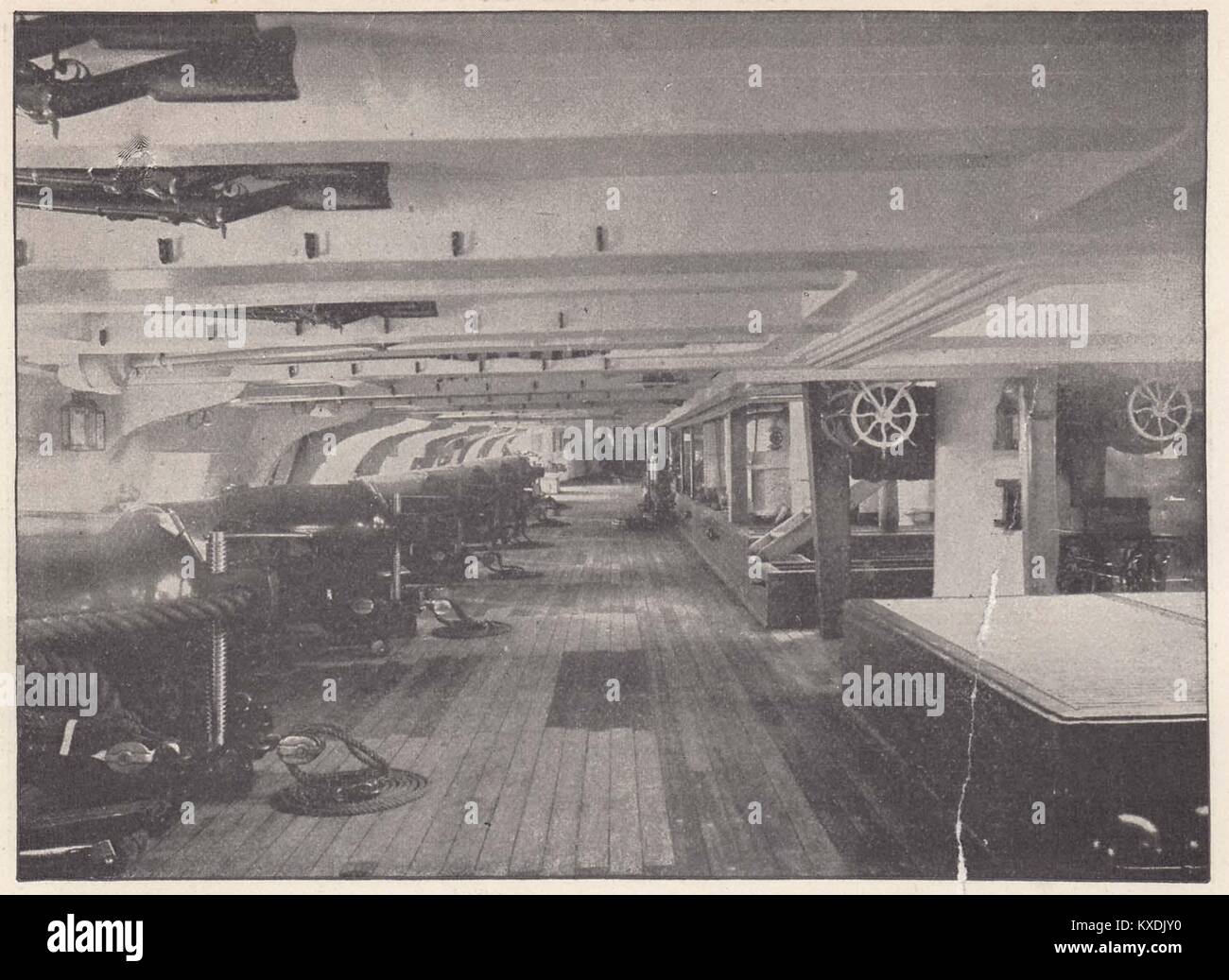Gun Deck The deck on which the guns are carried is known as the gun