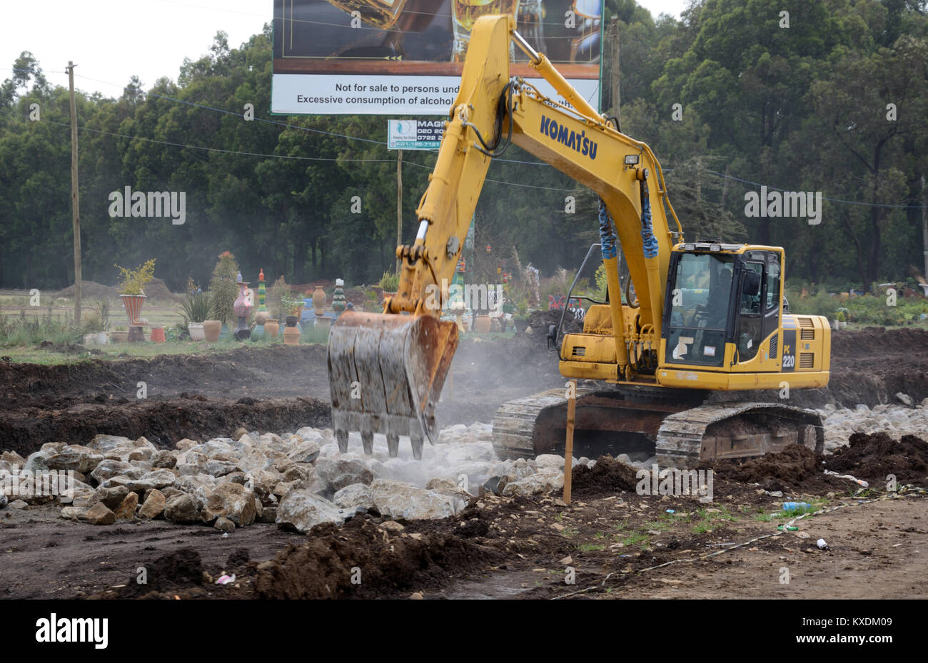 Road improvement on Ngong Road, Nairobi, Kenya Stock Photo Alamy