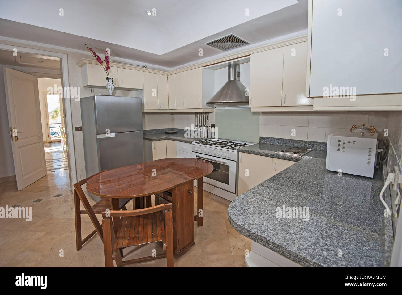 Kitchen and dining area in luxury apartment show home showing interior ... - Kitchen And Dining Area In Luxury Apartment