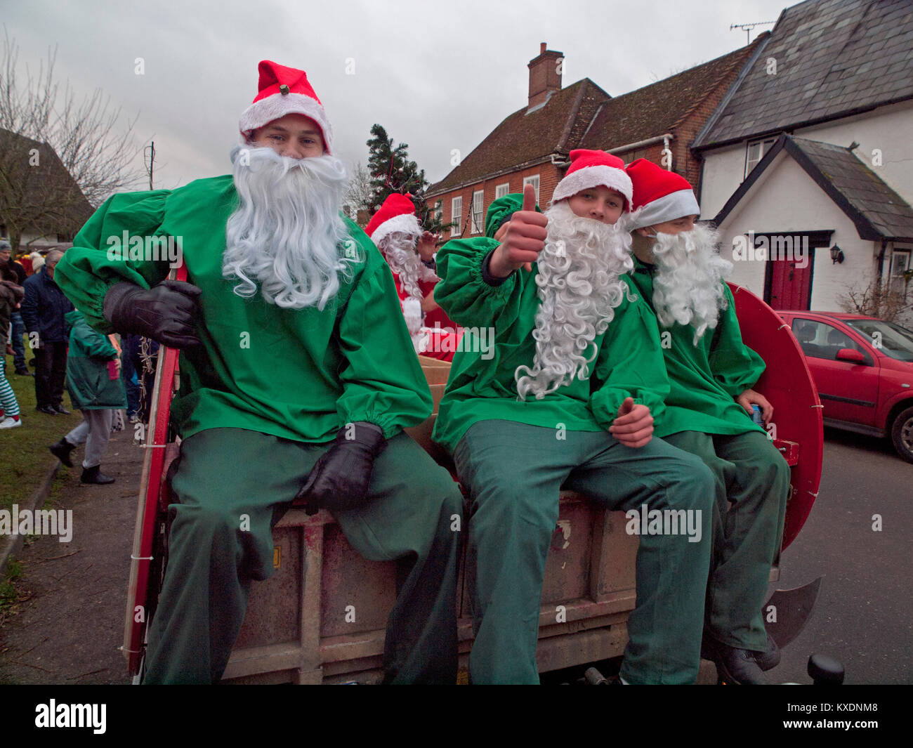 Christmas in the small Suffolk village of Hoxne Stock Photo - Alamy