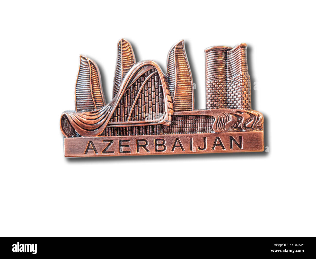 Azerbaijan Fridge Magnet 01 Baku 
