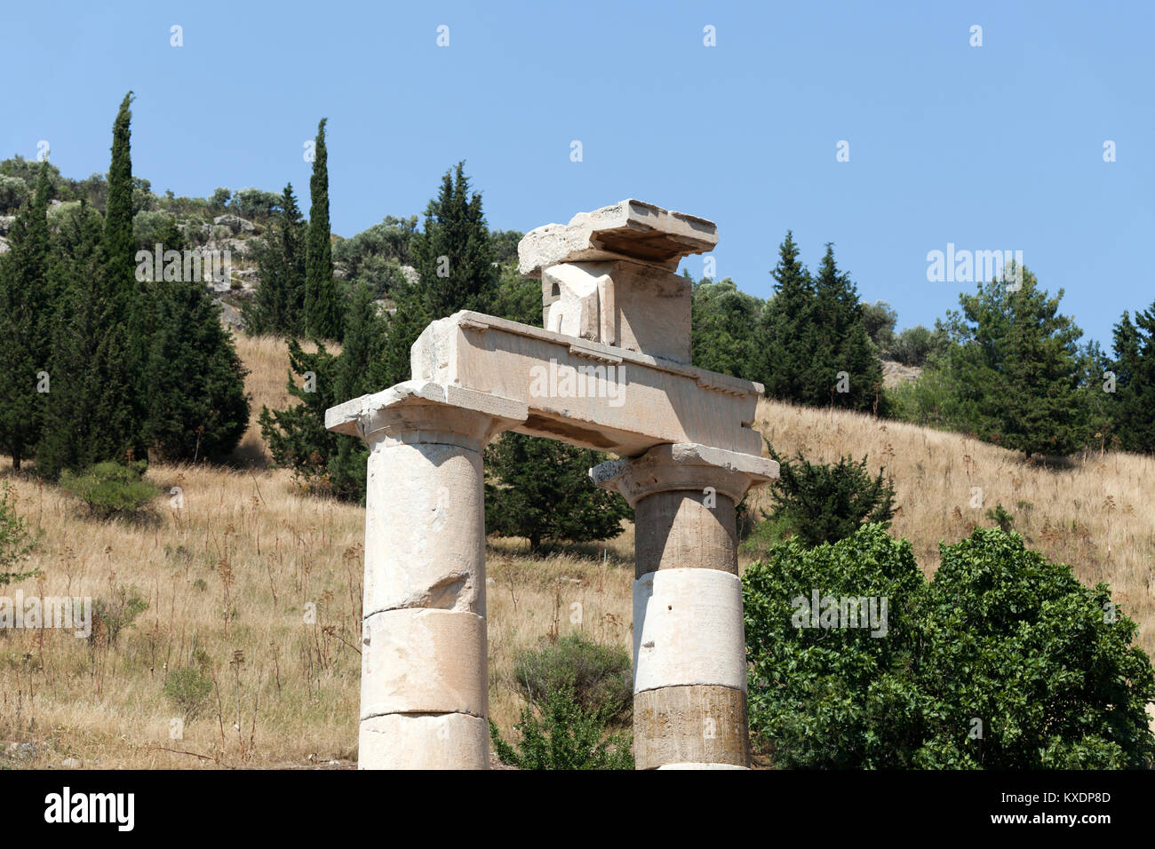 Prytaneion  in the ancient Greek city Ephesus Stock Photo