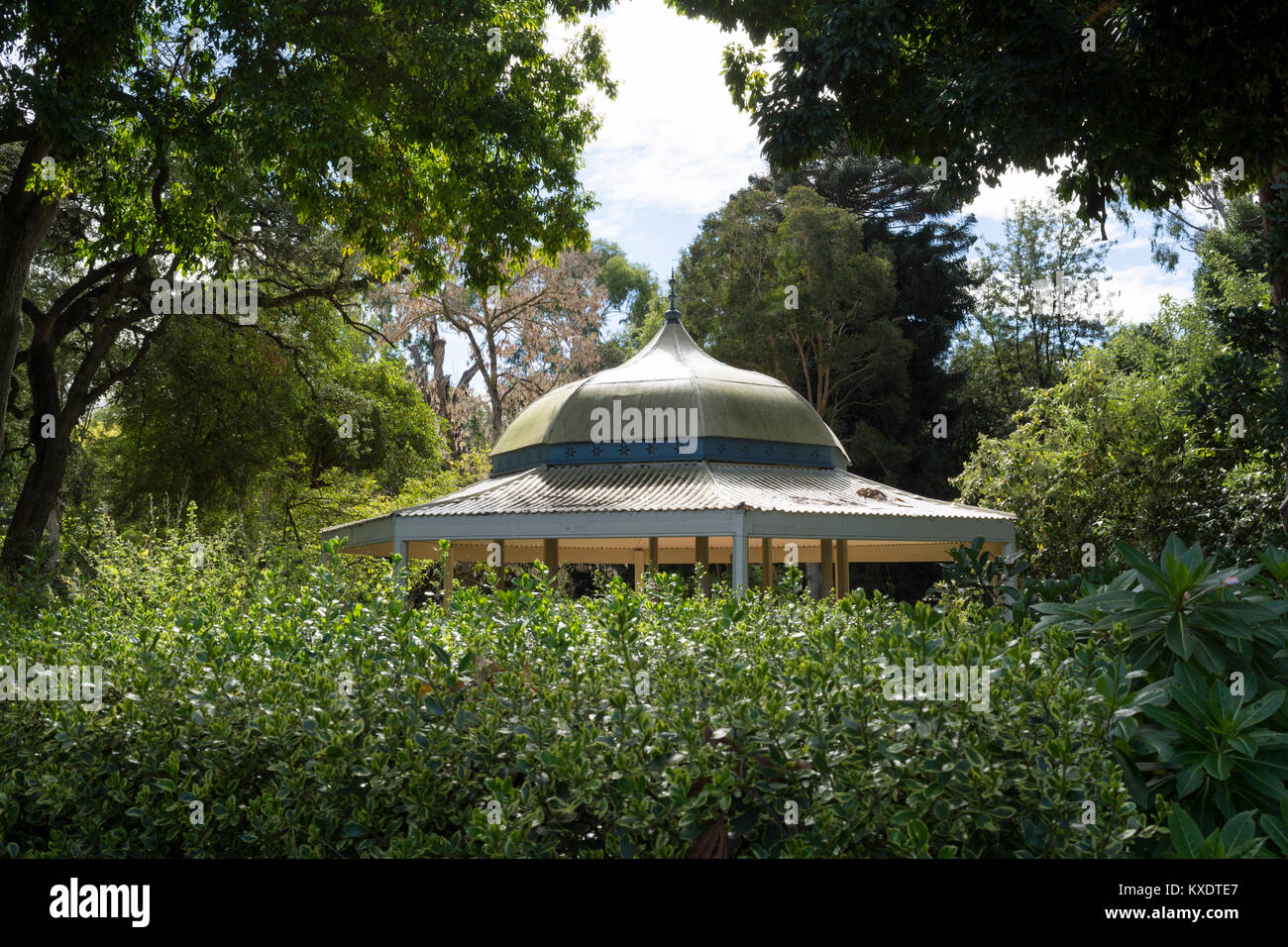 Adelaide, South Australia, Australia - September 10, 2017:  One of the many rotundas providing shelter from the elements and found all around the Adel Stock Photo