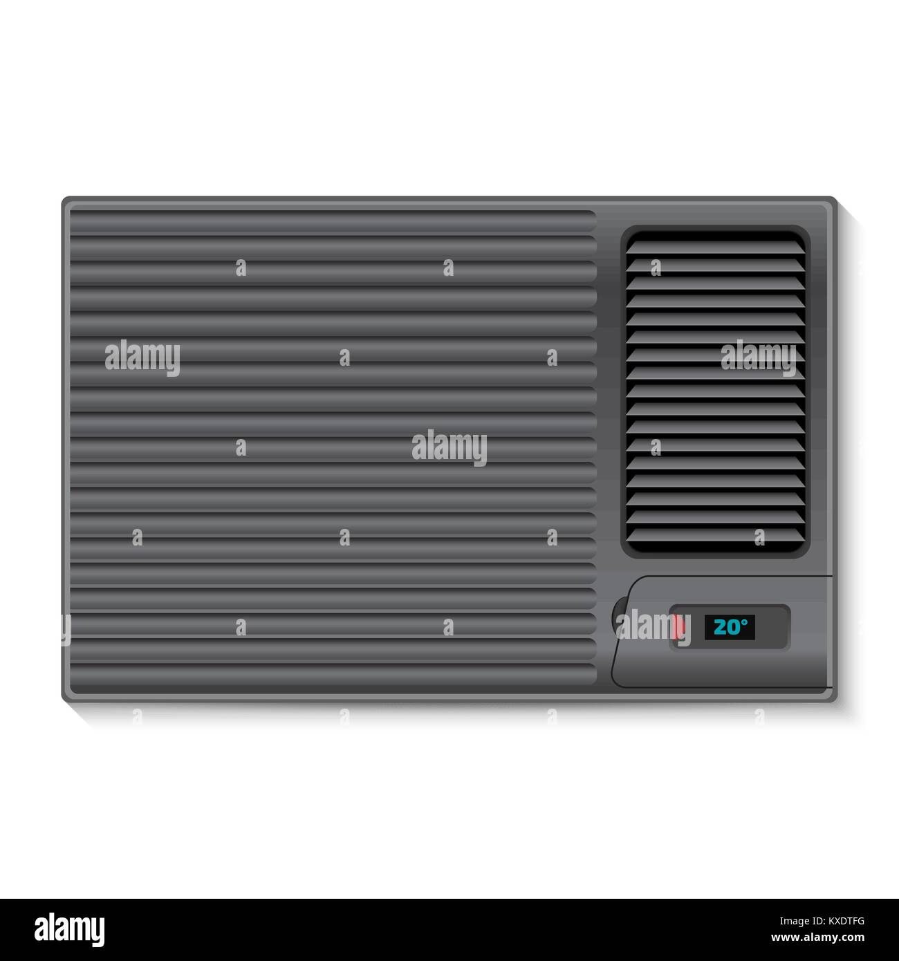 Black Air conditioner for the wall Stock Vector Image & Art Alamy