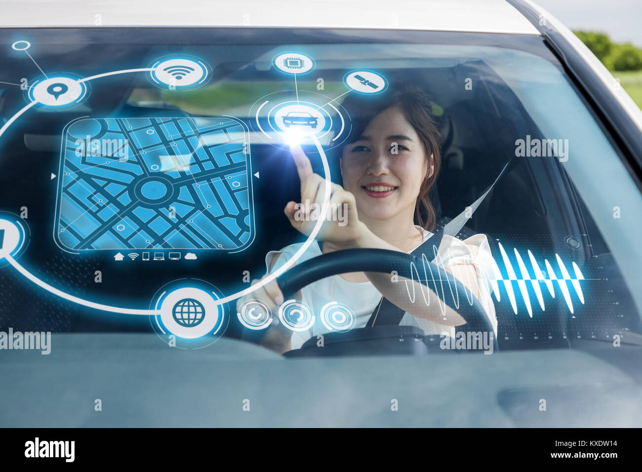 Head up display car hi-res stock photography and images - Alamy