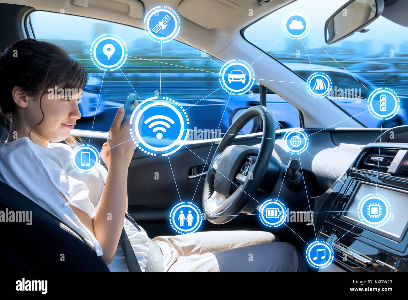 car interior and wireless communication 