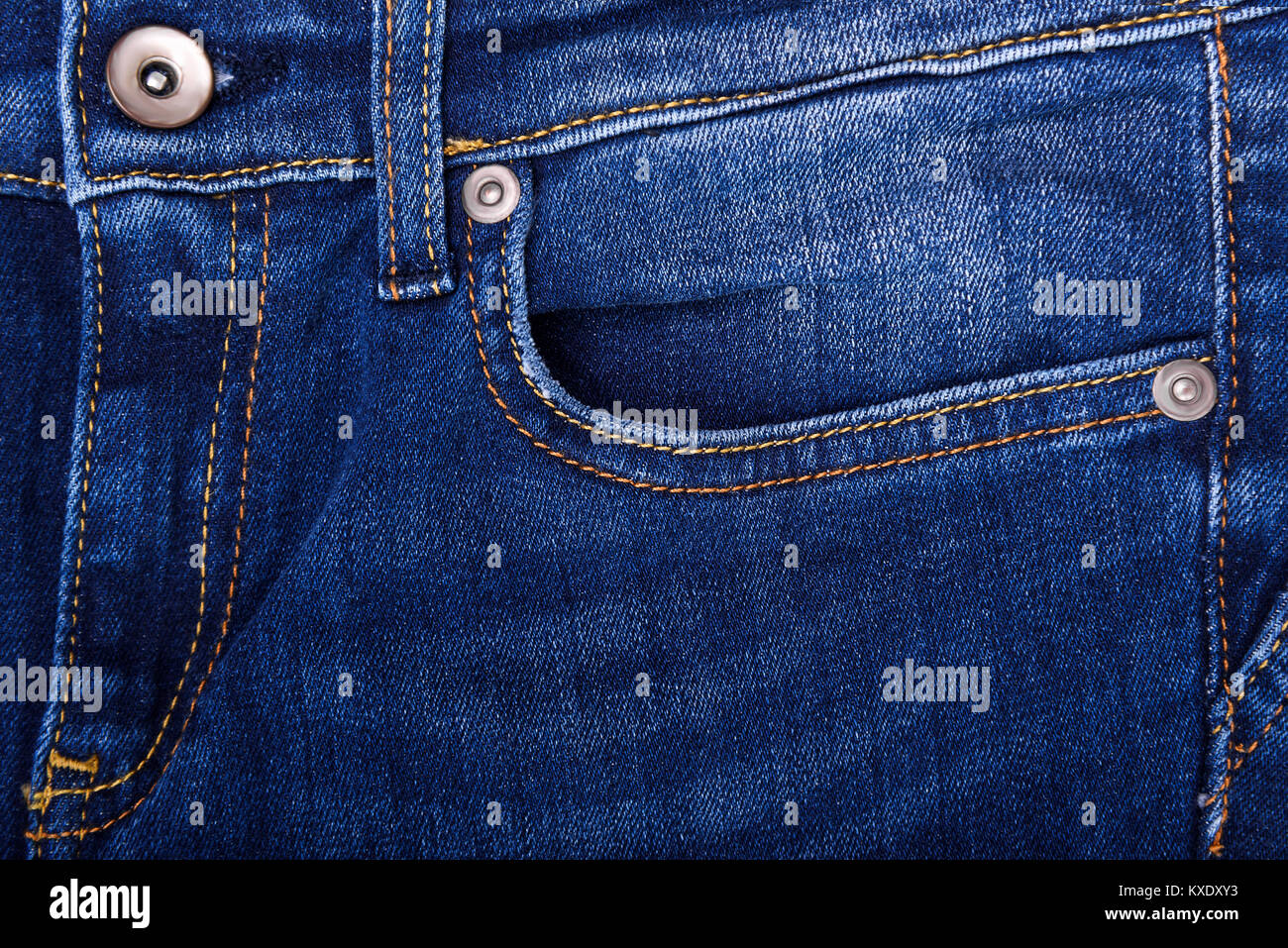 Jeans upper part of the pocket Stock Photo - Alamy
