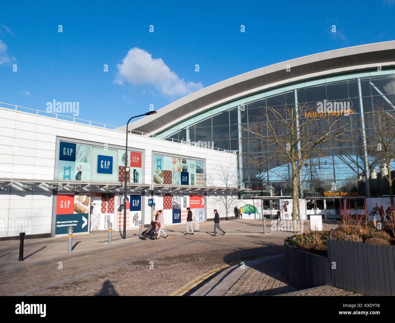 Shopping centre Milton Keynes Buckinghamshire England UK Stock Photo