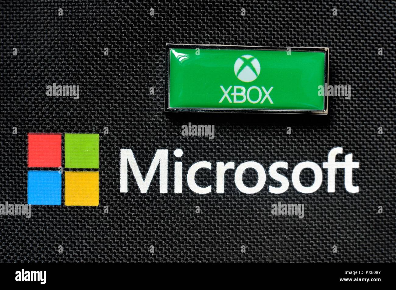 Xbox and Microsoft logos Stock Photo - Alamy