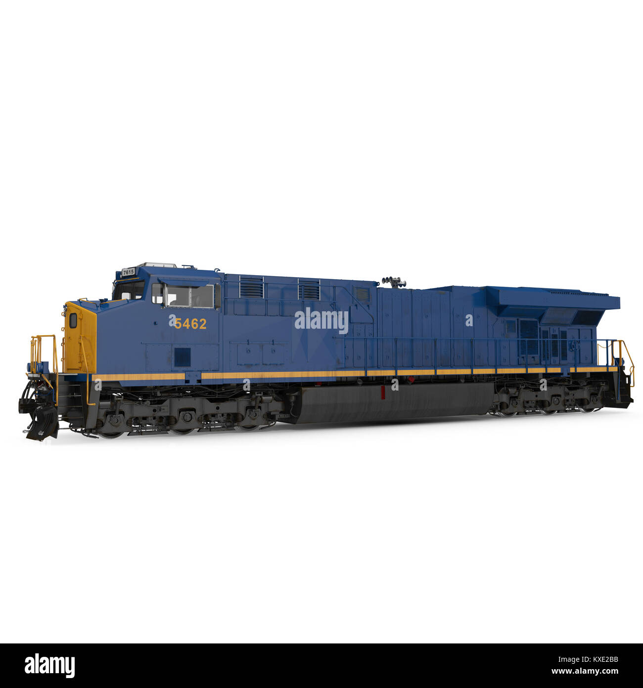 Modern isolated on white. Side view. 3D illustration Stock