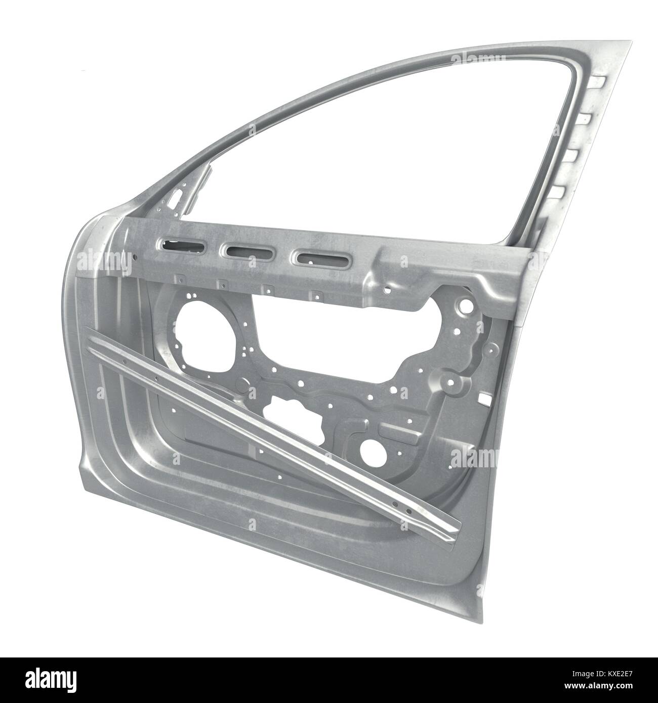 Car Door Frame on white. 3D illustration Stock Photo Alamy