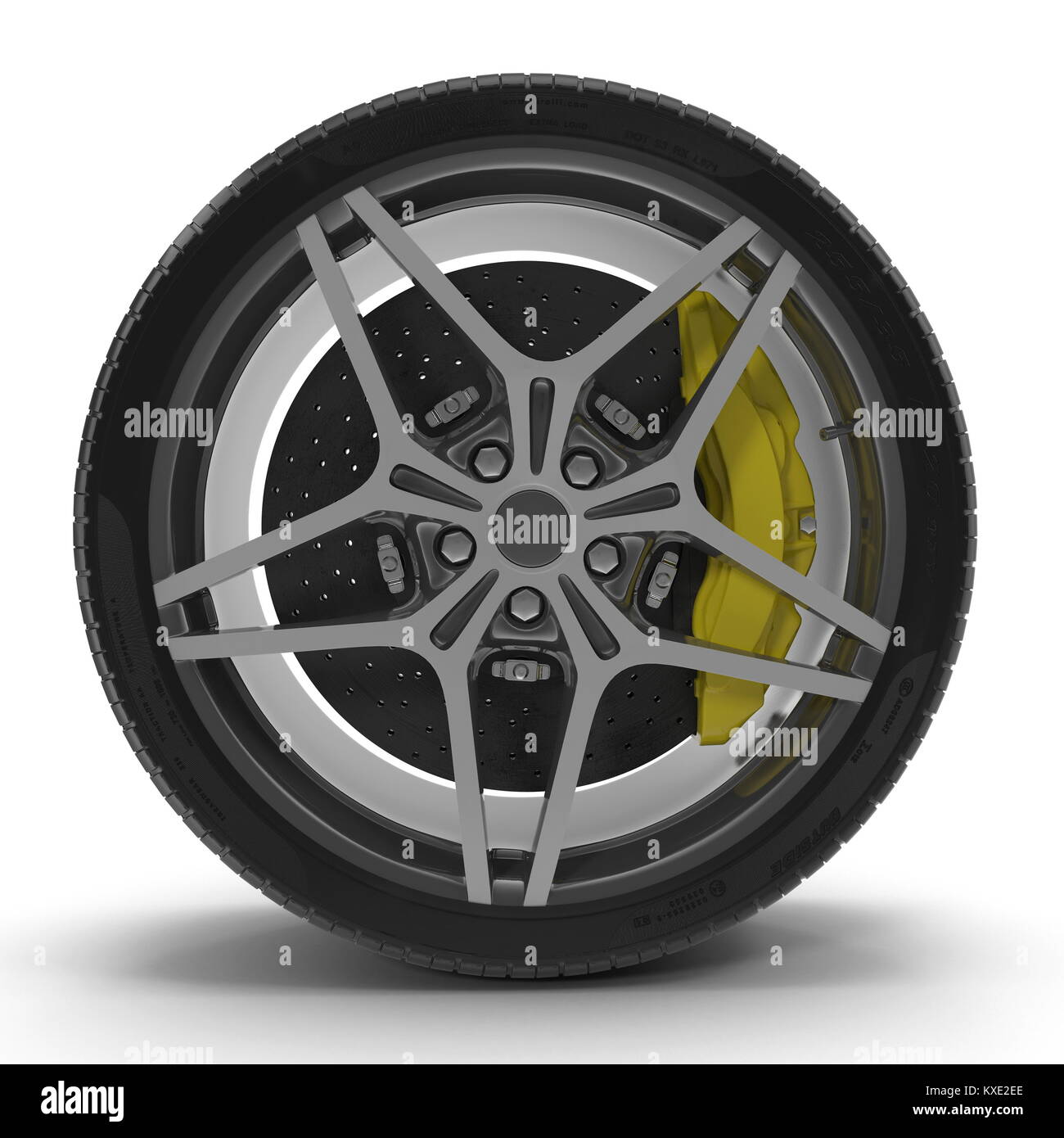 3d rendering car wheels hi-res stock photography and images - Alamy