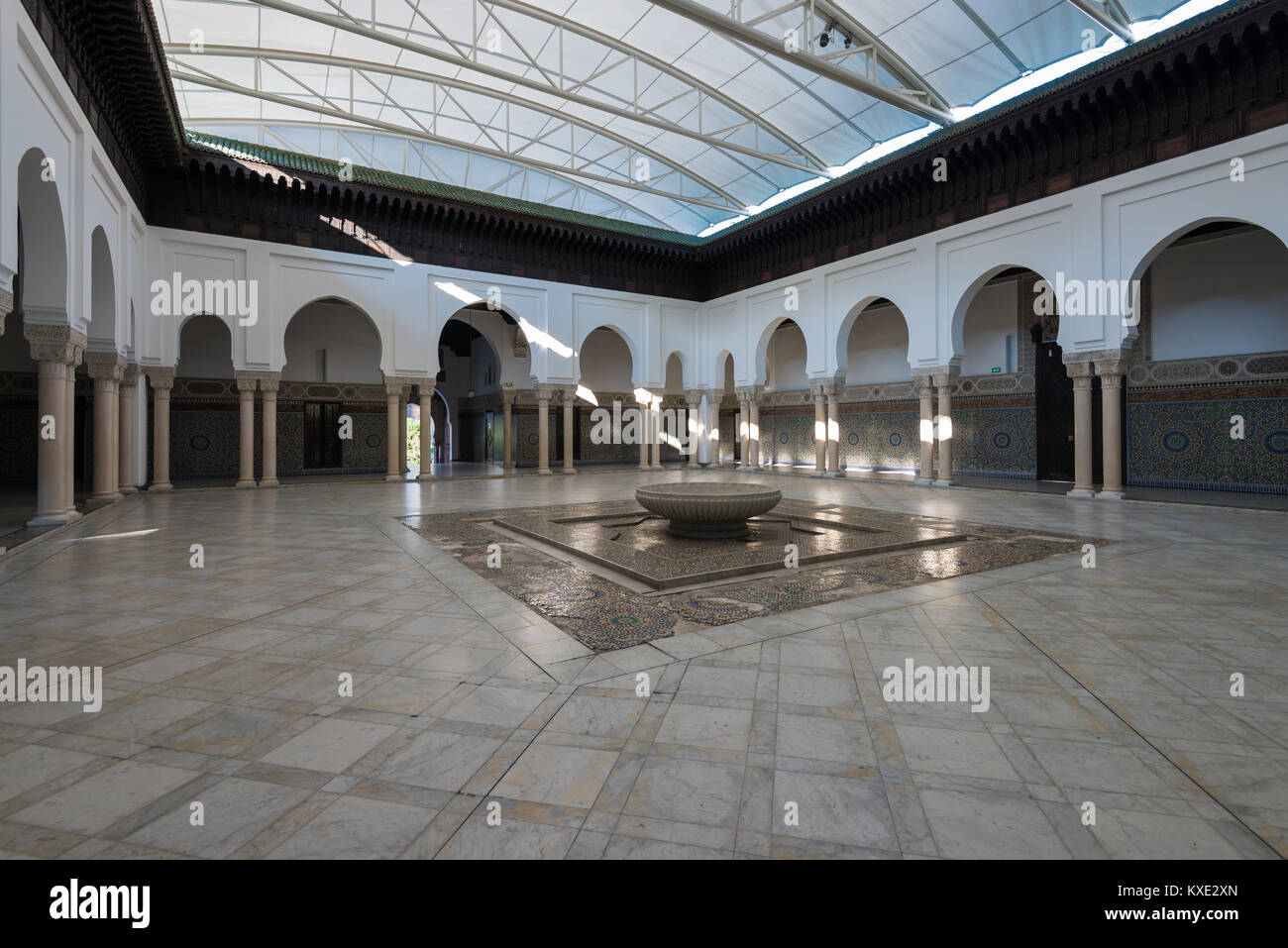 Grande Mosquée de Paris (The Paris Mosque or The Great Mosque of Paris), Paris, France Stock Photo