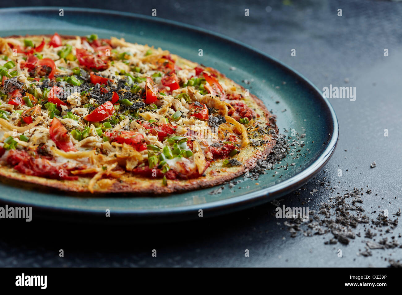 low carb/low fat pizza Stock Photo Alamy