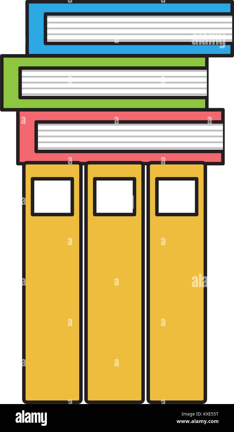 colorful education books object to learn and study Stock Vector Image ...