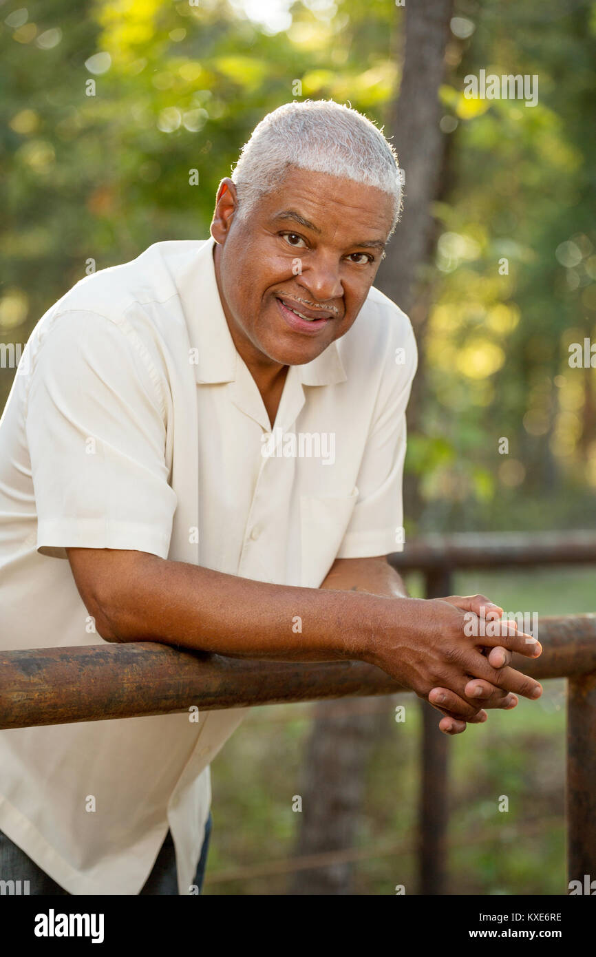 African American mature man. Stock Photo