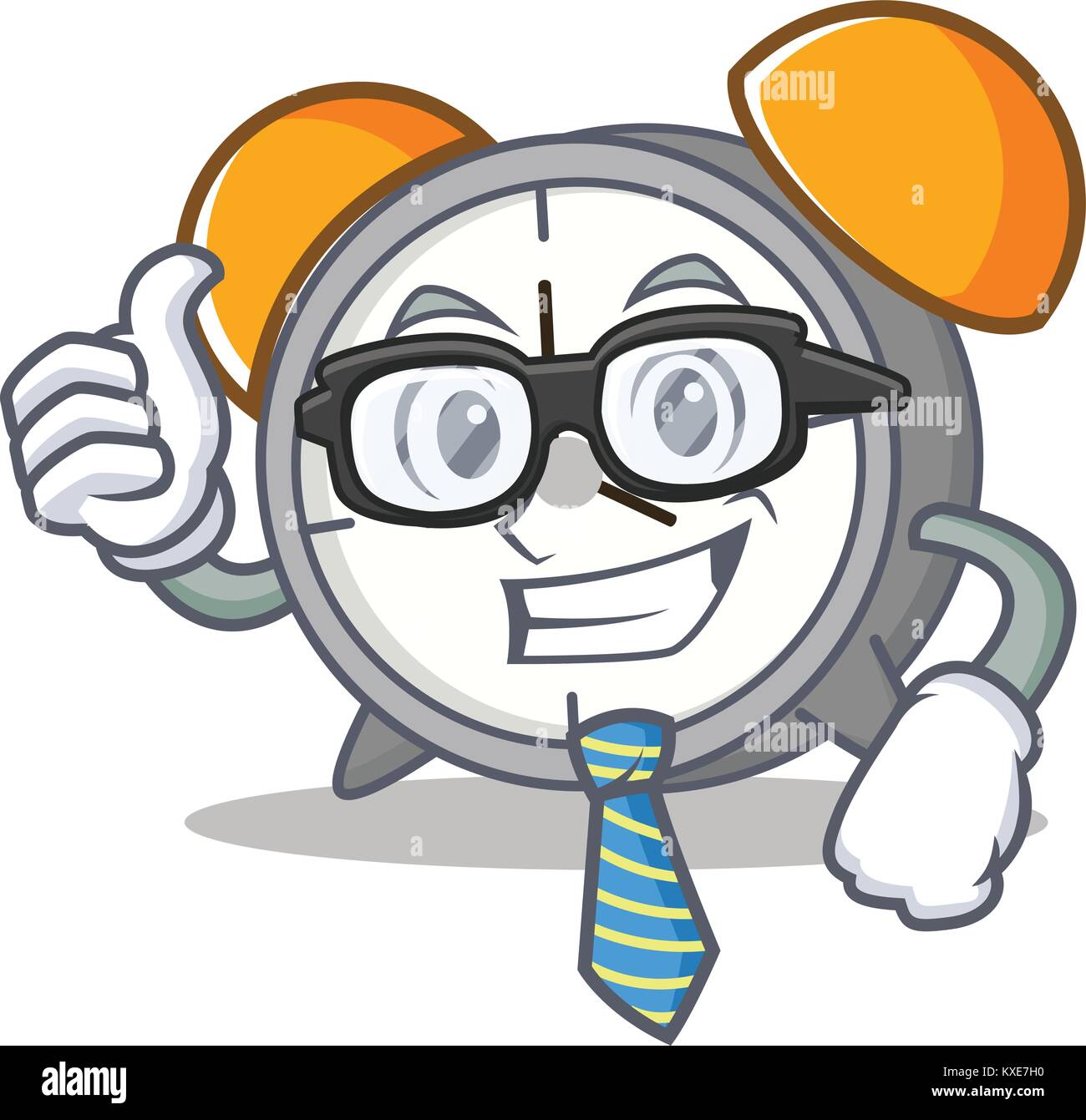 Businessman alarm clock character cartoon Stock Vector Image & Art - Alamy