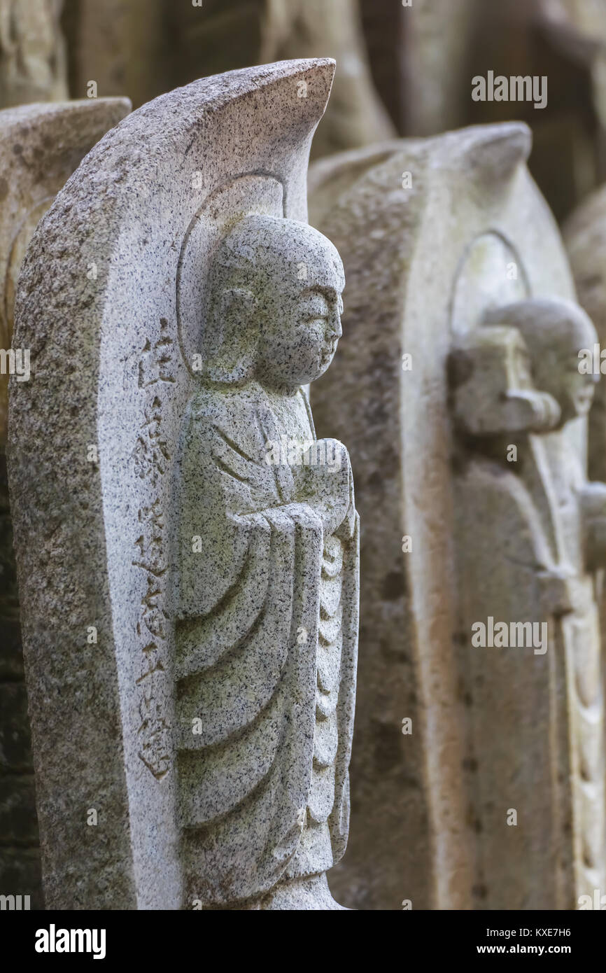 Small Jizo Statues at Hasedera Temple in kama Kura KAMAKURA, JAPAN