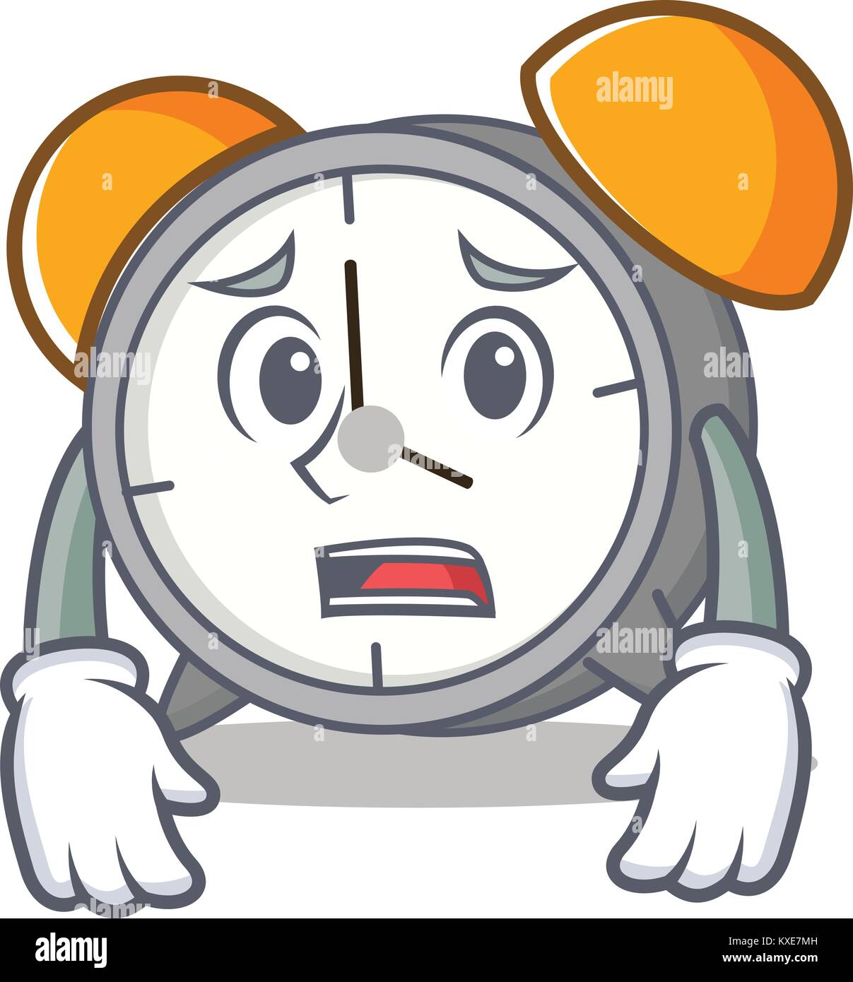 Afraid alarm clock mascot cartoon Stock Vector Image & Art Alamy